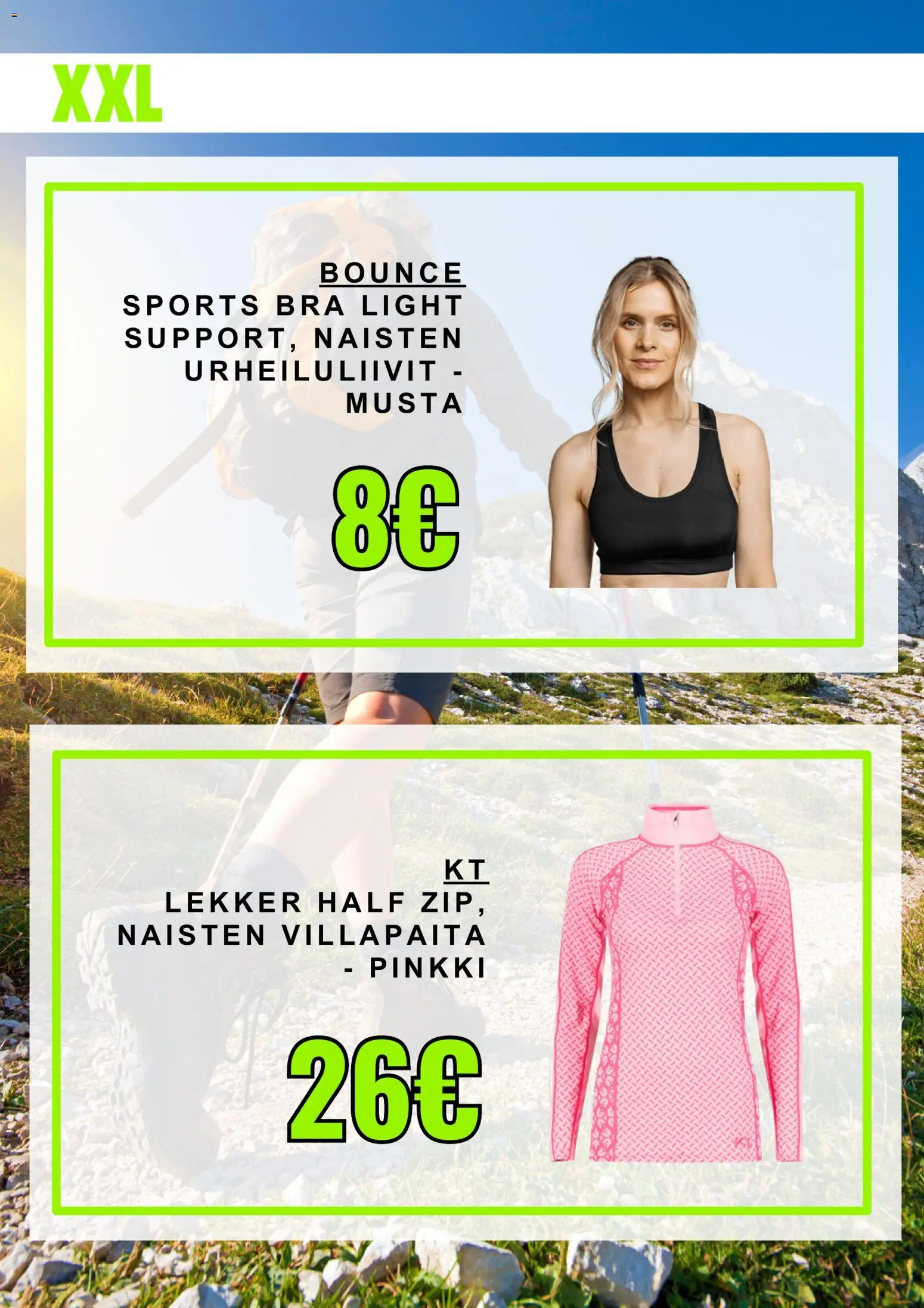 XXL tarjoukset – voimassa 27/08/2026 alkaen | Sivu: 4 | Tuotteet: Urheiluliivit, Villapaita