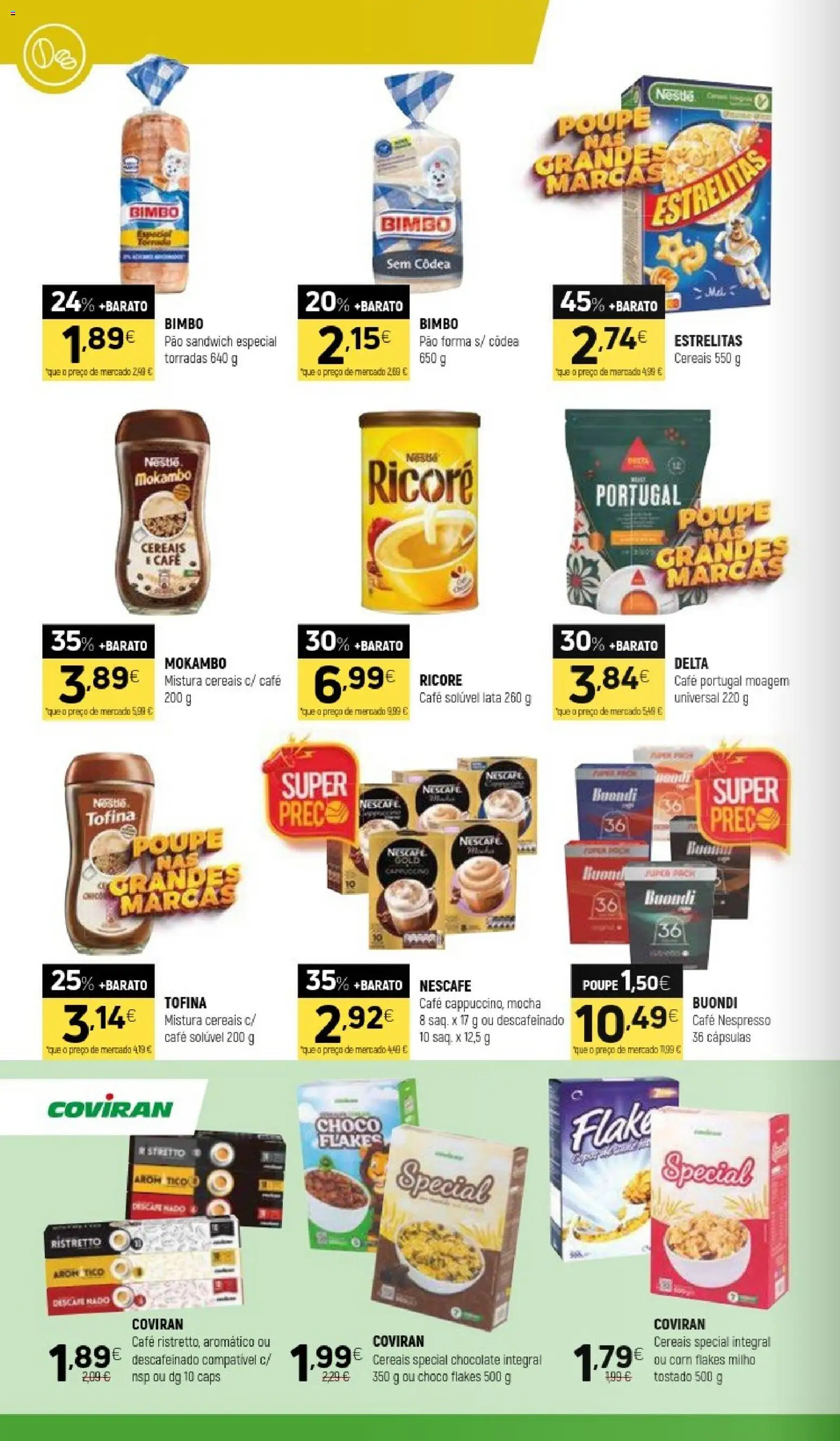 Coviran folheto │ válido de 19.05.2026 | Página: 12 | Produtos: Café solúvel, Nespresso, Pão, Milho