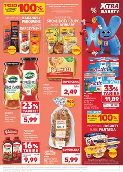 Náhled letáku Kaufland Polsko leták od 07.05.2026 | Strana: 7 | Produkty: Actimel, Karty, Protein, Cheddar