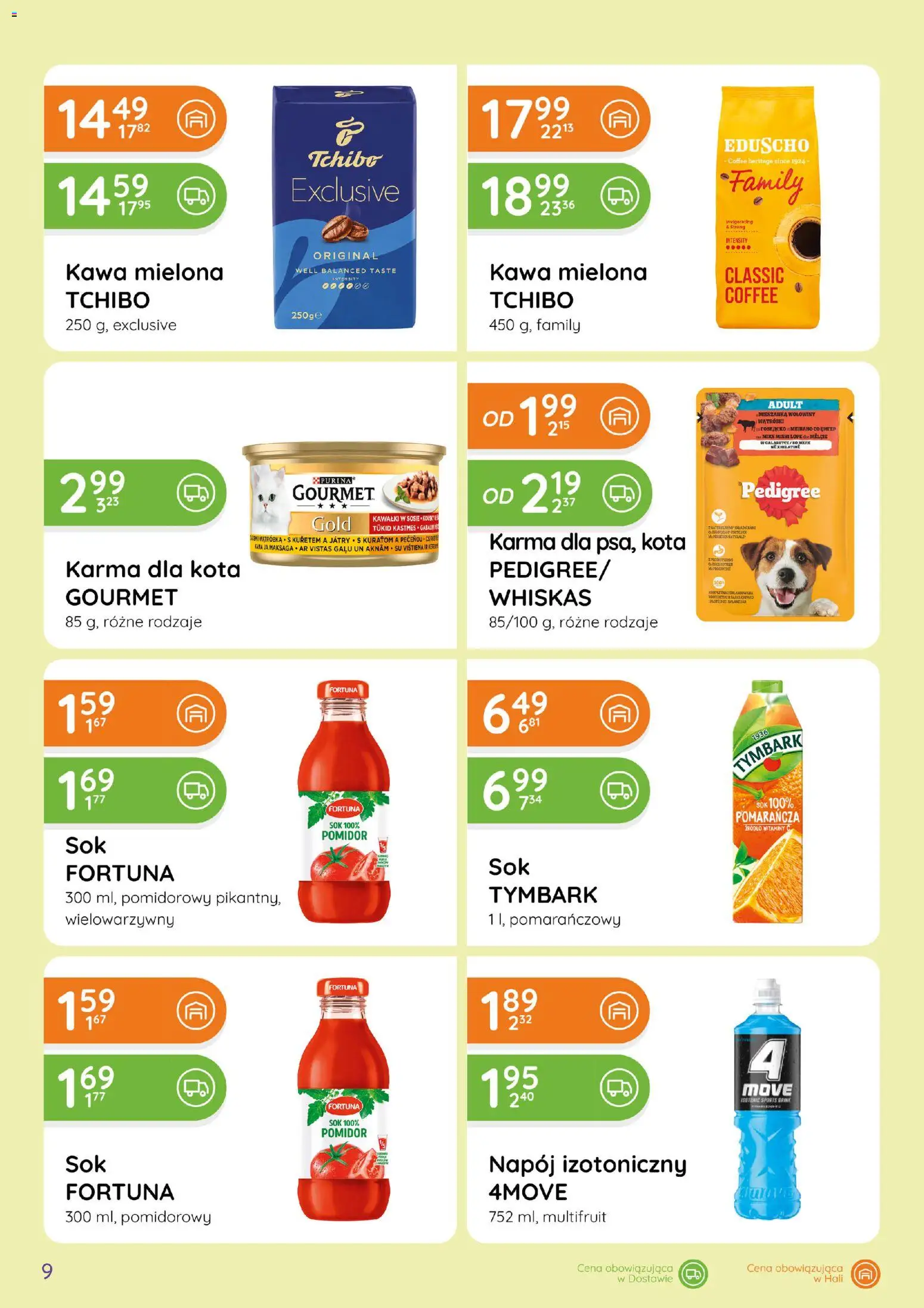 Eurocash gazetka - Ofensywa Spożywcza od 11.06.2026 | Strona: 9 | Produkty: Tchibo, Pedigree, Kawa, Sok