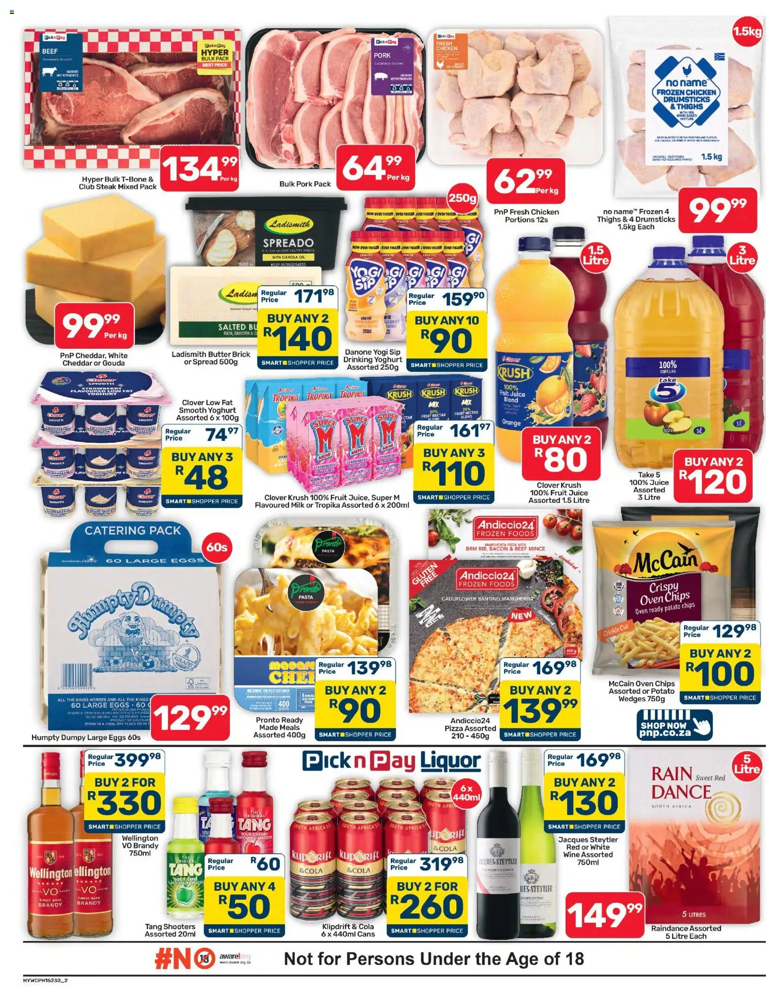 New Pick n Pay catalogue – valid from 08/08/2026 | Page: 2 | Products: Oil, Pizza, Beef, Bacon