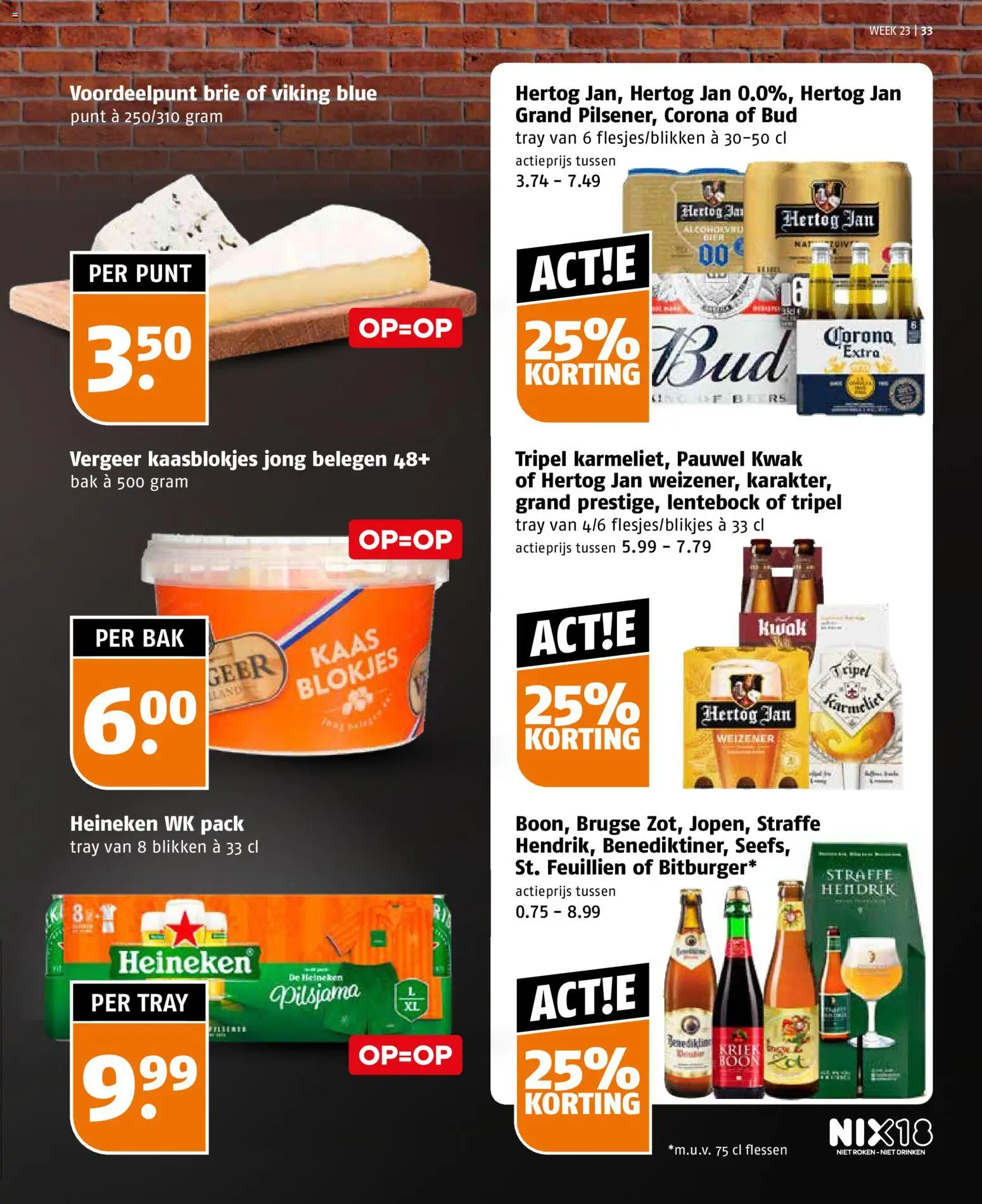 {H1} | Pagina: 33 | Producten: Kaas, Bier, Dijoni mustár, Brie