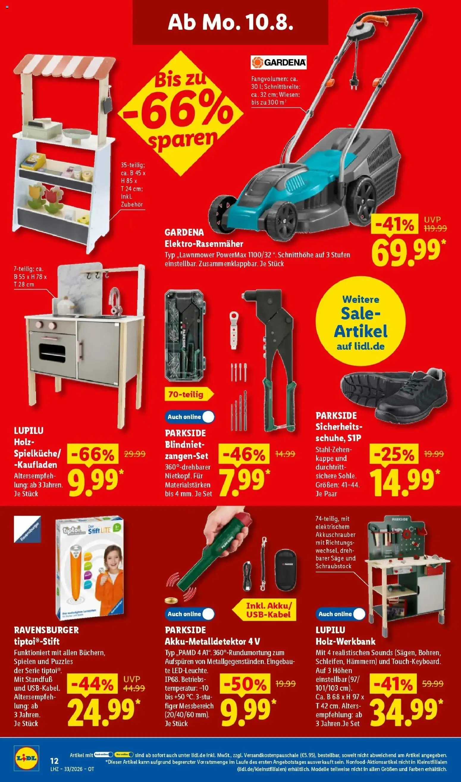 Lidl Prospekt Malchow (ab 10.08.2026) zum Blättern » Angebote | Seite: 28 | Produkte: Akkuschrauber, Kappe