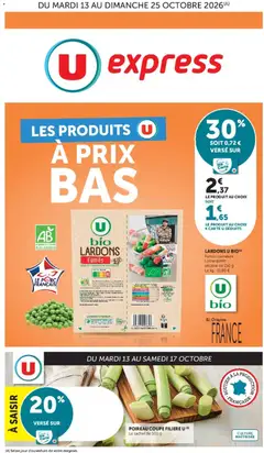U Express - Prévisualisation de U Express - Les prix bas de la semaine valide à partir de 13/10/2026