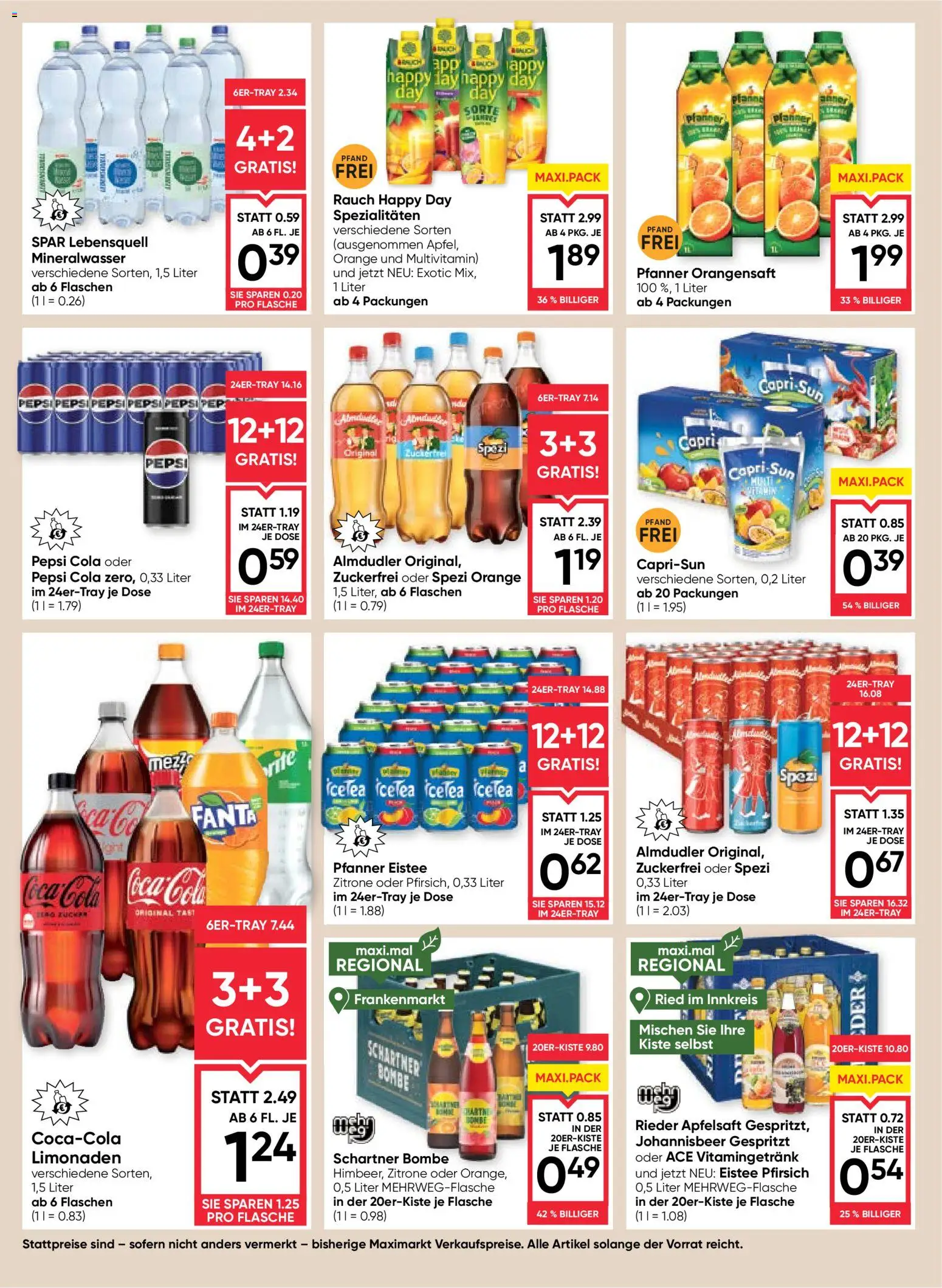 Maximarkt Flugblatt gültig ab 21.05.2026 | Seite: 12 | Produkte: Zitrone, Pfirsich, Planche de surf, Papier blanc