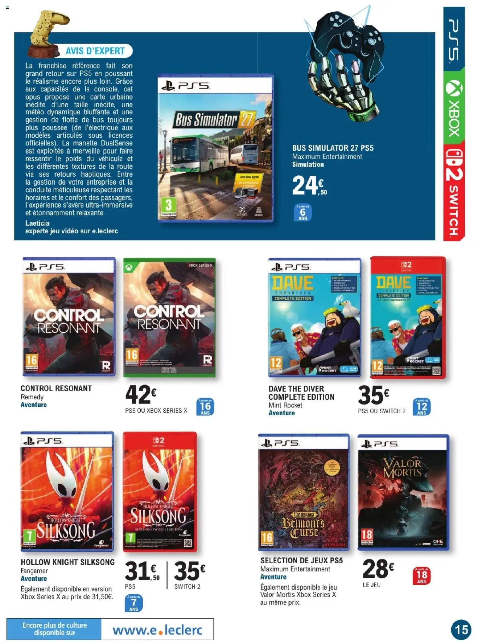 {H1} | Page: 15 | Produits: Vidéo, Poids, Jeux, Thé