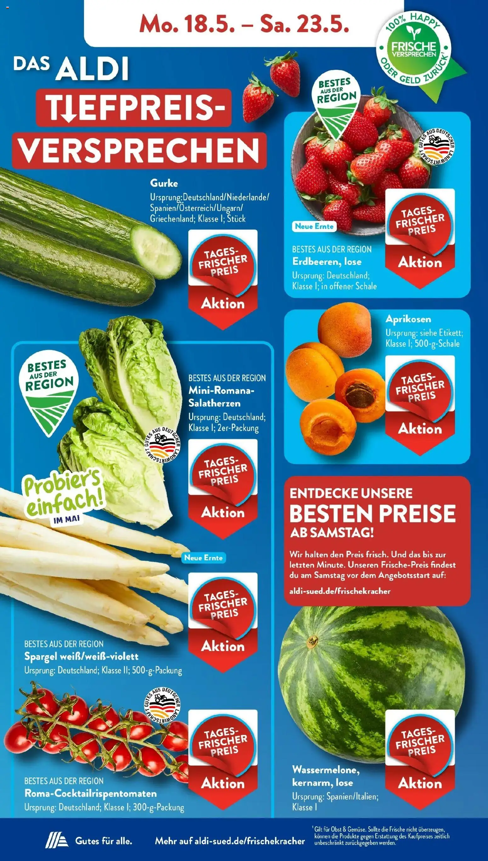Aldi Süd Wochenangebote – gültig ab 18.05.2026 | Seite: 3 | Produkte: Spargel, Obst