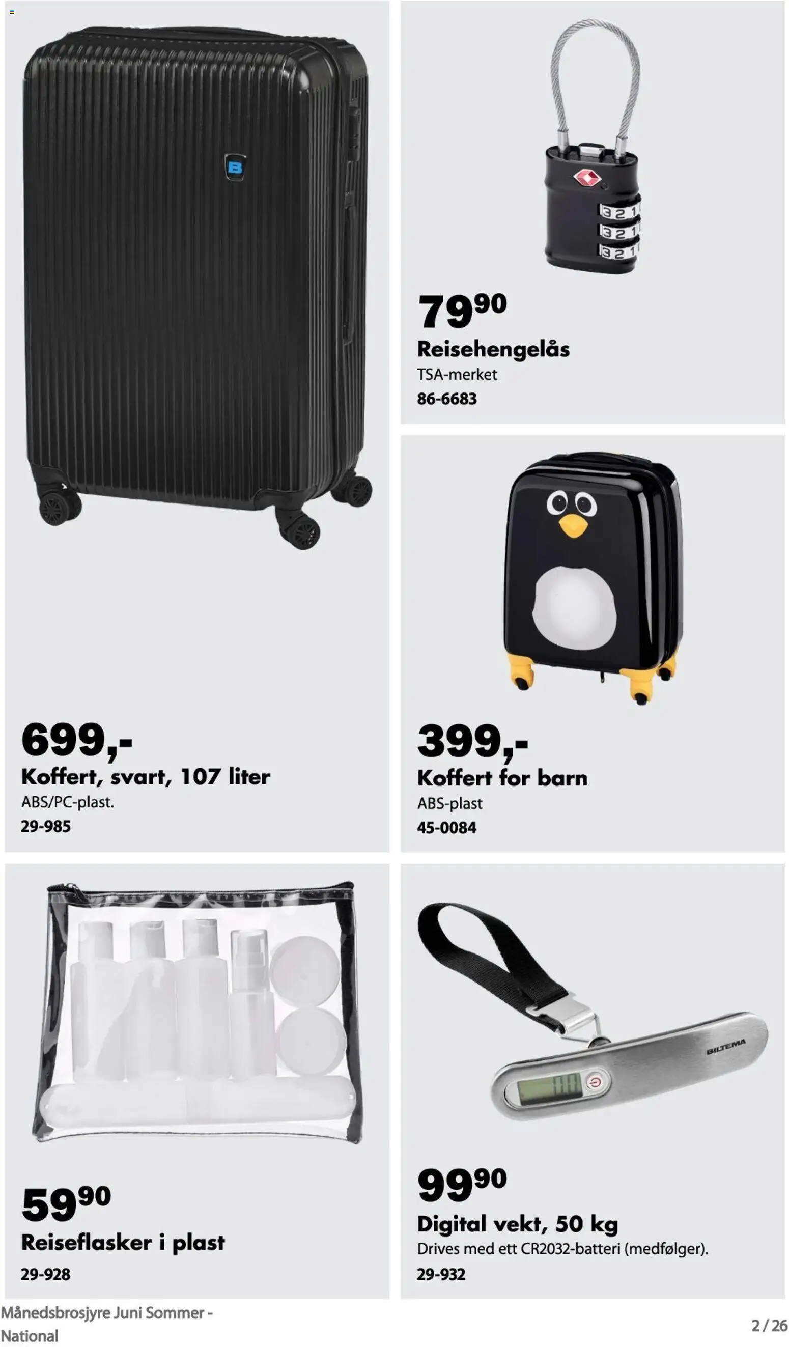 {H1} | Side: 3 | Produkter: Koffert
