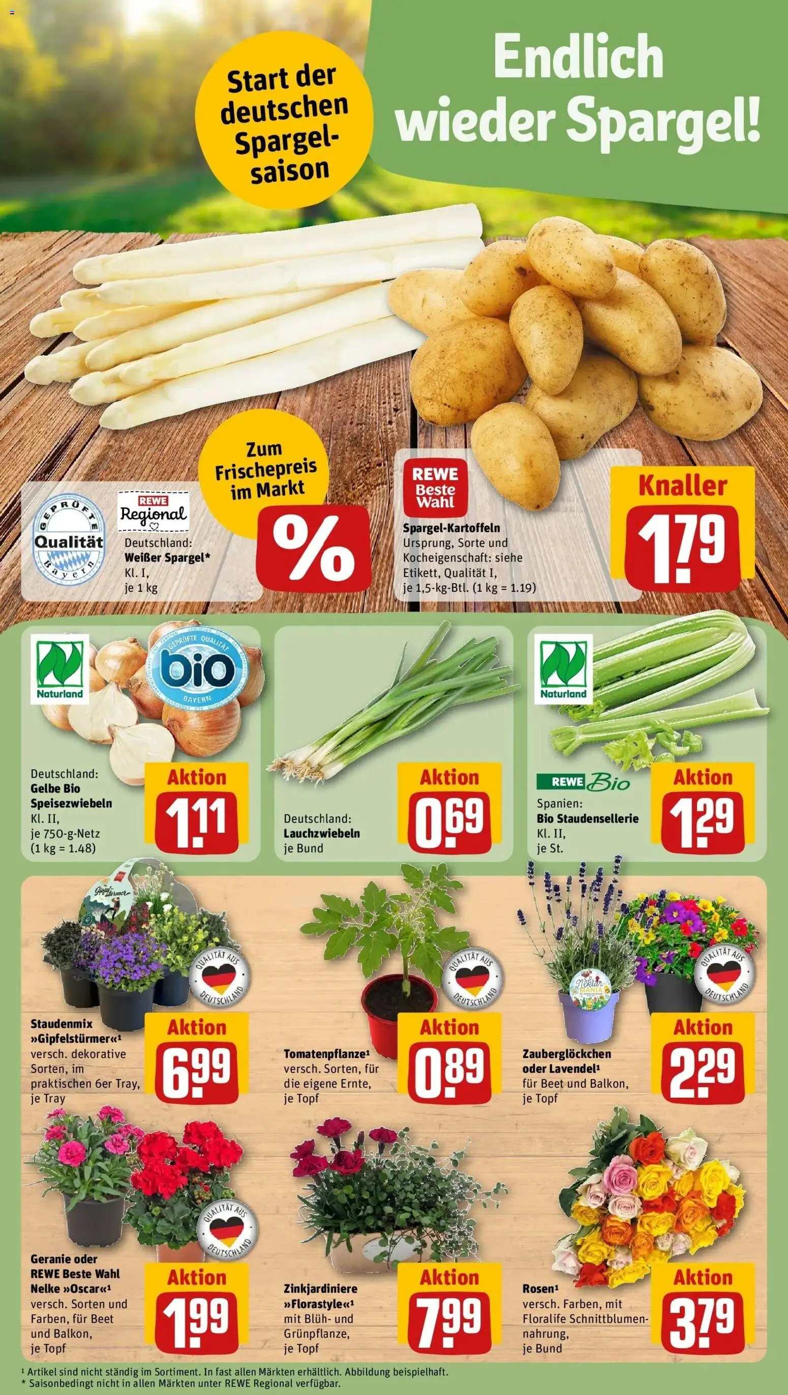 Rewe Prospekt Memmingen	 – gültig ab 12.04.2026 | Seite: 5 | Produkte: Spargel, Lavendel