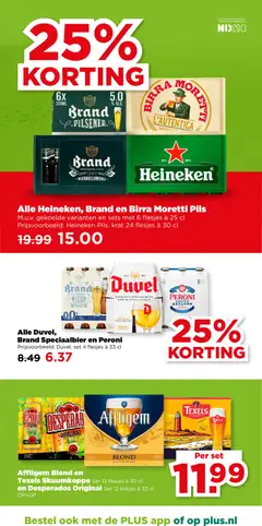 Affligem Blond en Texels Skuumkoppe en Desperados Original, Set 12 flesjes à 30 cl Set 12 blikjes à 33 cl - Voorbeeld van een folder van Plus, geldig van 13.05.2026 | Pagina: 32