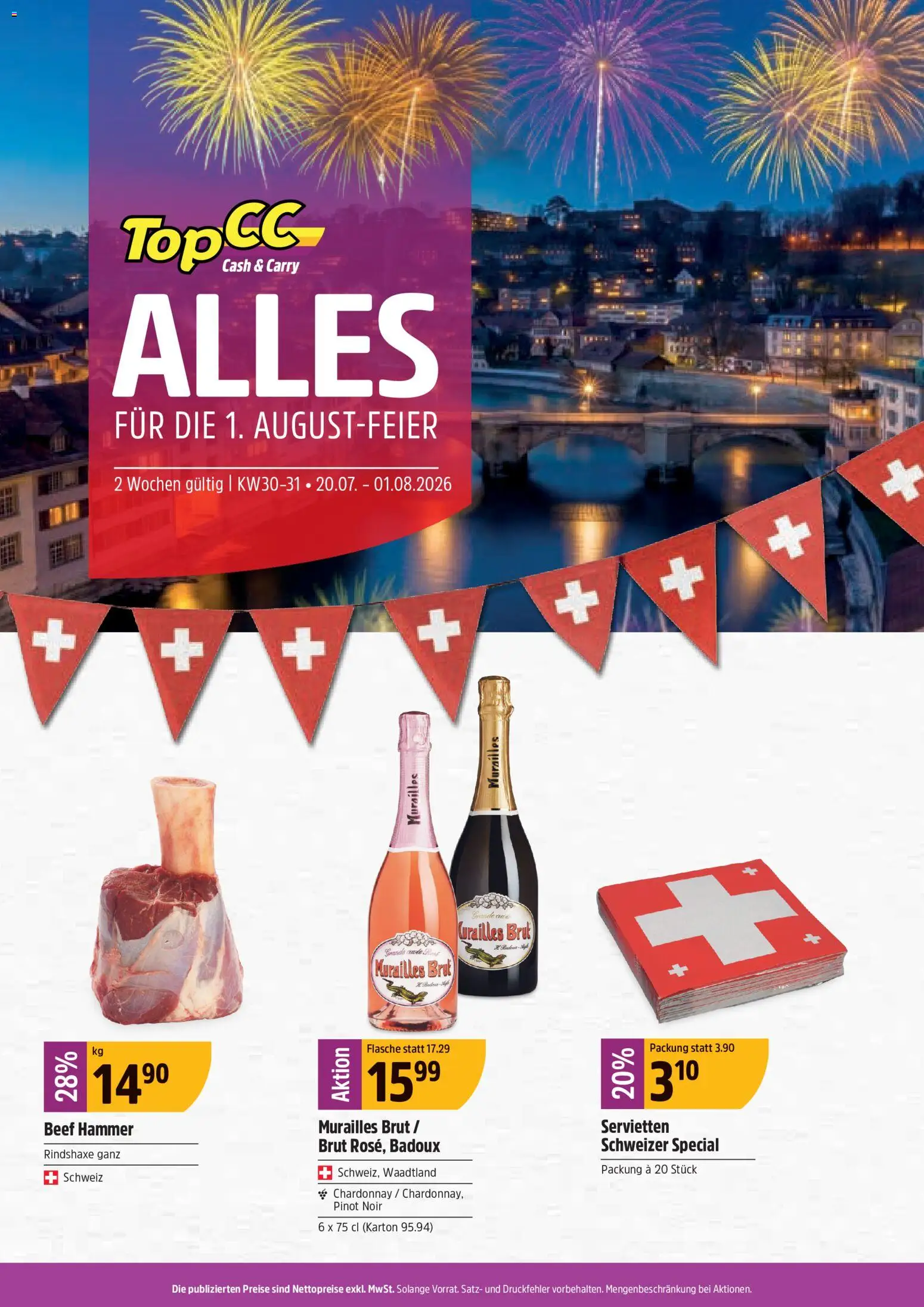TopCC aktionen 1.August-Feier | Angebote (20.07.2026 catalogue cover