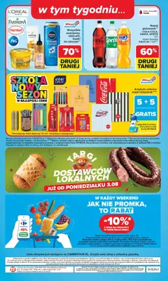 Pogląd oferty "Carrefour gazetka" - ważna od 27.07.2026 | Strona: 50 | Produkty: Karta, Sprite, Coca cola, Artykuły szkolne