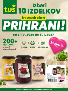 Tuš katalog akcije – veljaven od 09.10.2026