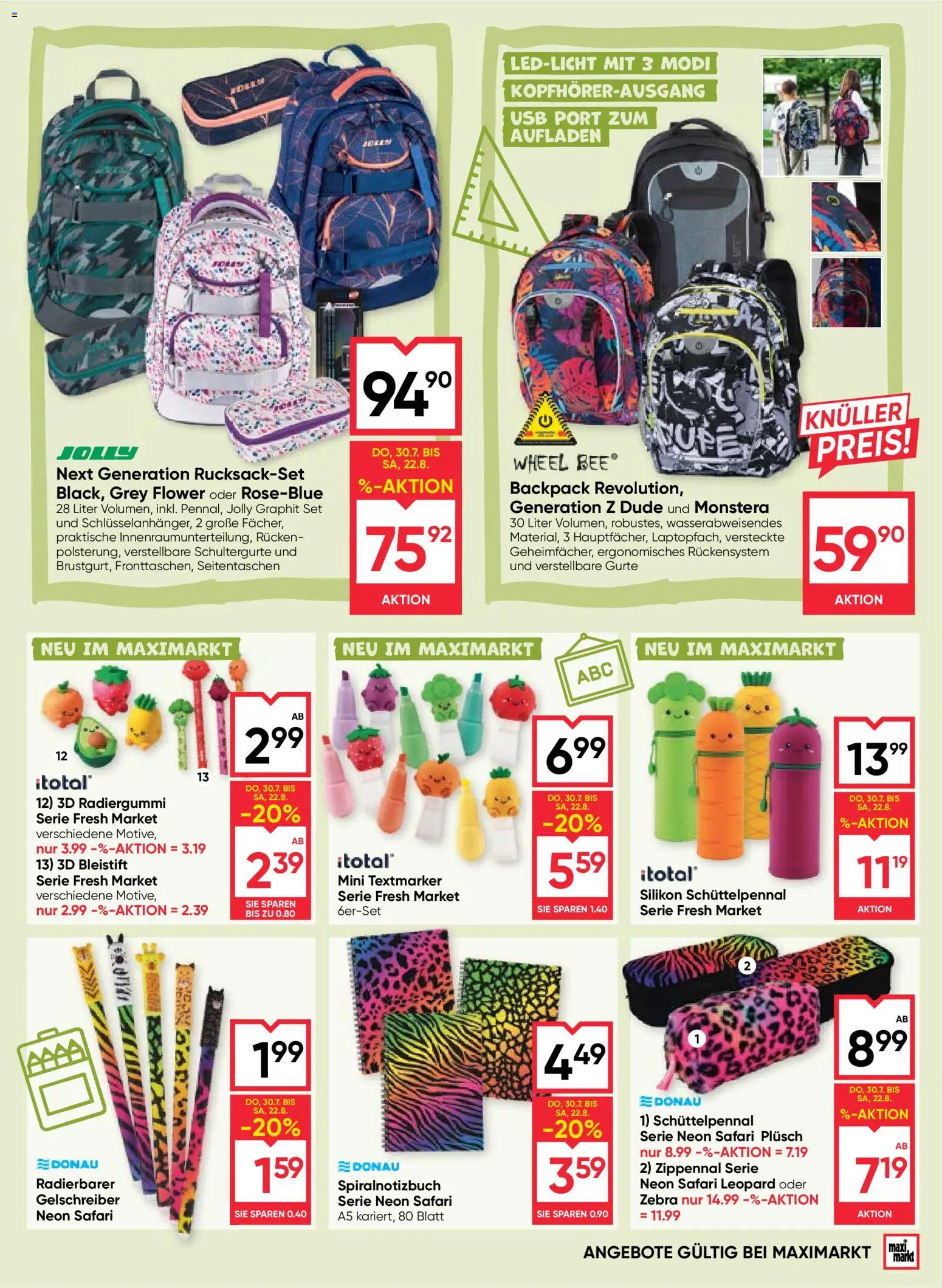 Maximarkt Bereit für die Schule gültig ab 30.07.2026 | Seite: 3 | Produkte: USB