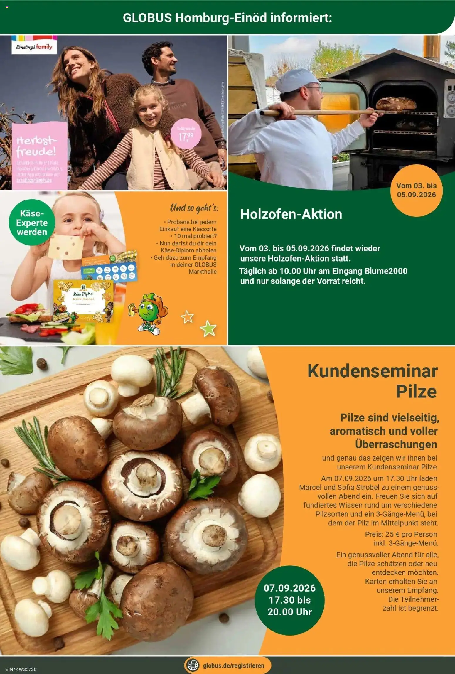 Globus Prospekt Homburg-Einöd (ab 24.08.2026) » Angebote online | Seite: 30 | Produkte: Käse, Uhr