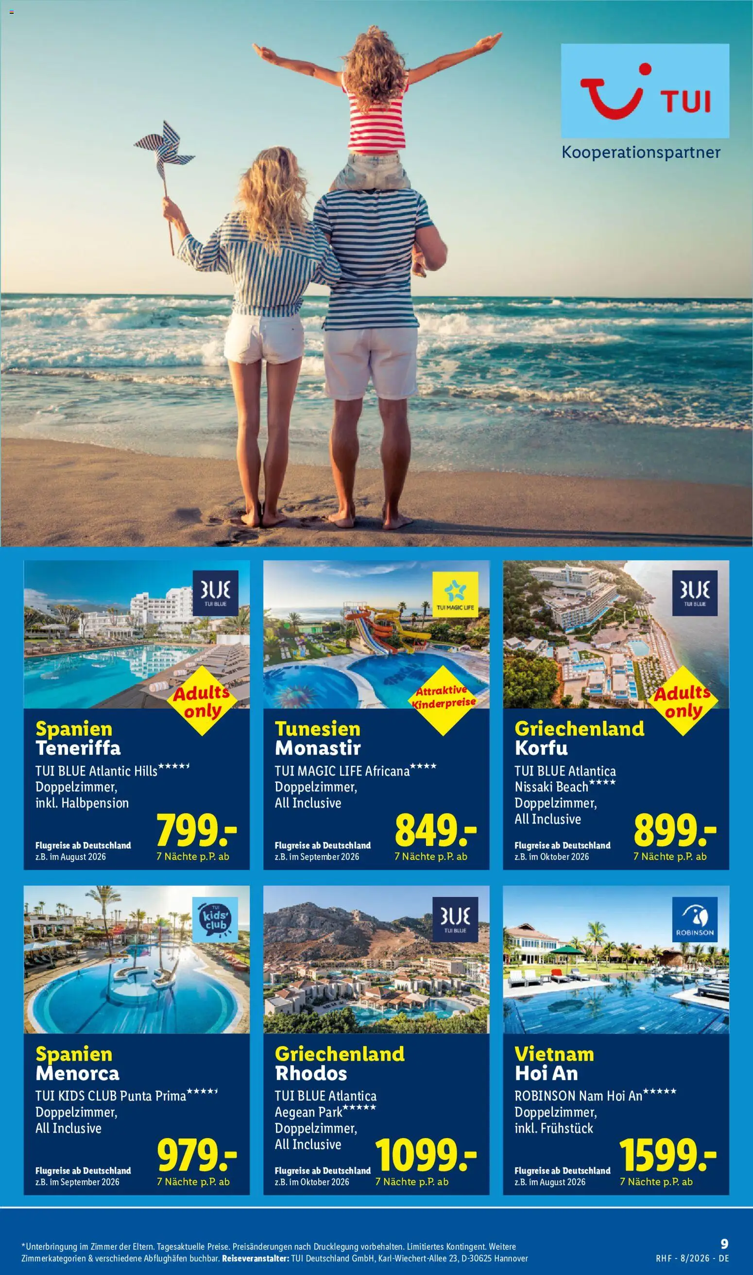Lidl Reisen Prospekt – gültig ab 29.07.2026 | Seite: 9
