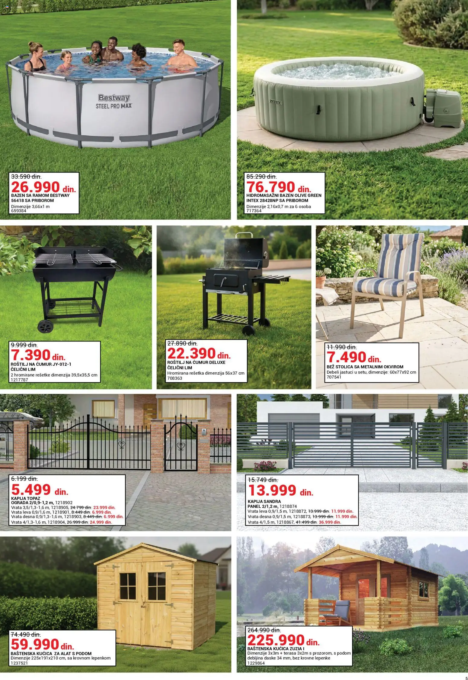 Emmezeta katalog - važi od 01.04.2026 | Strana: 5 | Proizvode: Rešetka, Stolica, Vrata, Roštilj