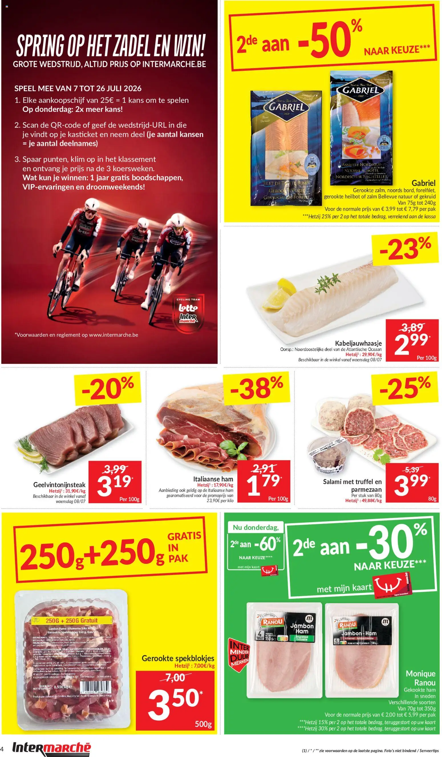 {H1} | Pagina: 4 | Producten: Ham, Zalm, Báránycomb, Salami