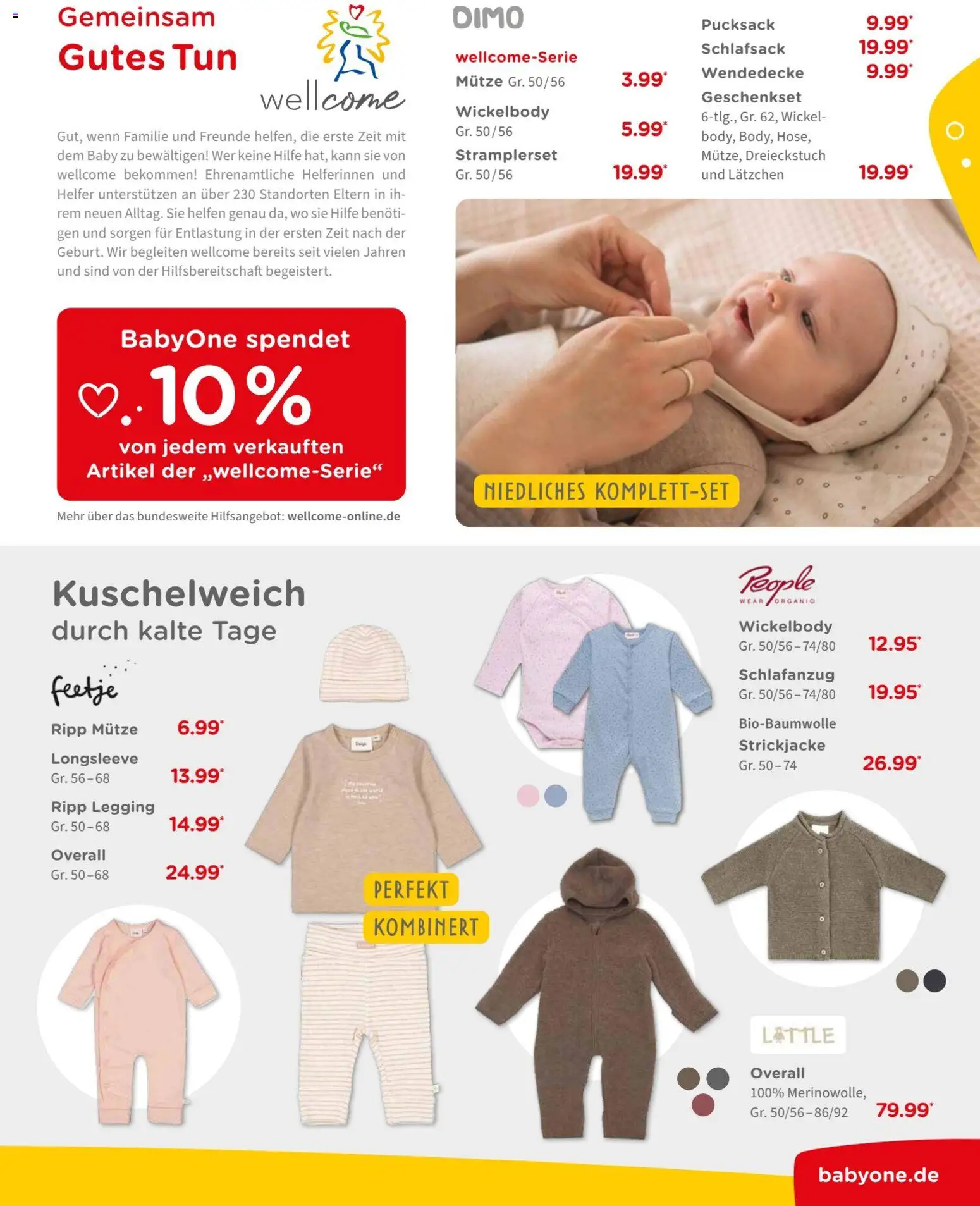 BabyOne Prospekt 	 – gültig ab 10.02.2026 | Seite: 5 | Produkte: Kuschelweich, Schlafsack, Overall, Strickjacke