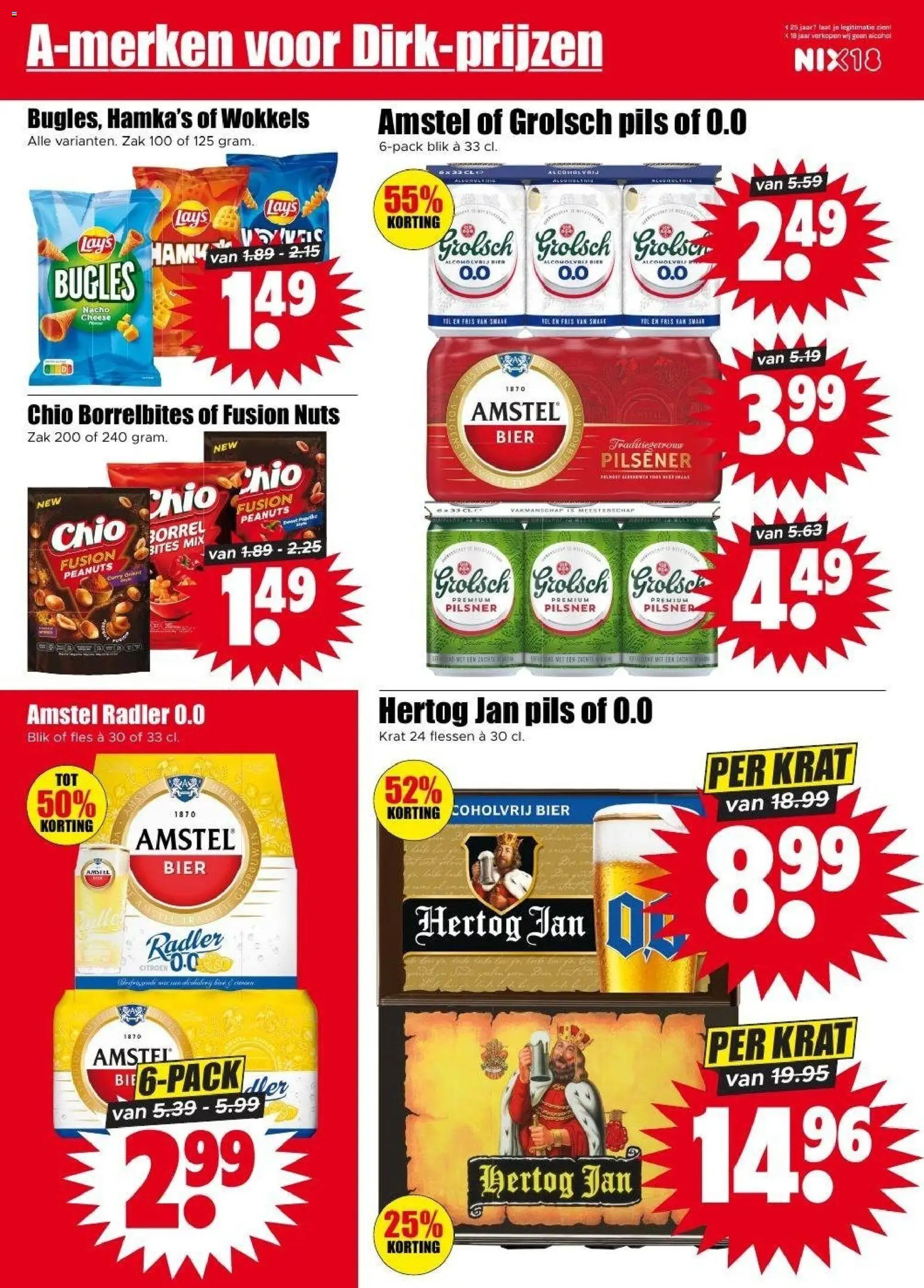 {H1} | Pagina: 18 | Producten: Bier, Fles, Zak, Alcoholvrij bier
