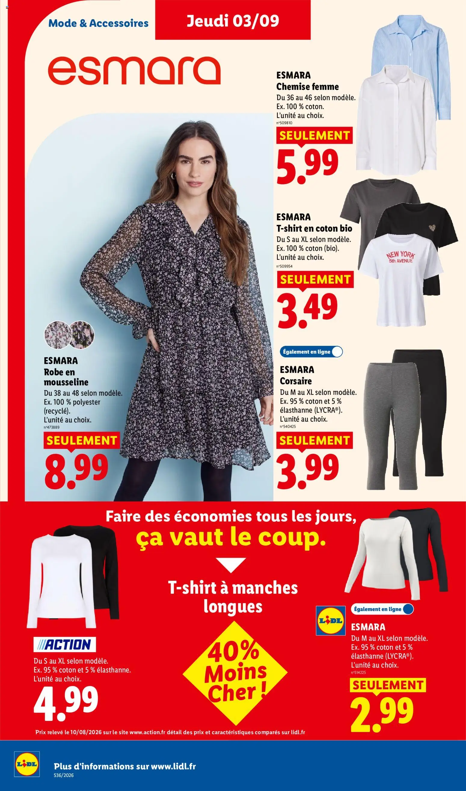 {H1} | Page: 42 | Produits: Robe, Esmara robe, T-shirt, Leggings