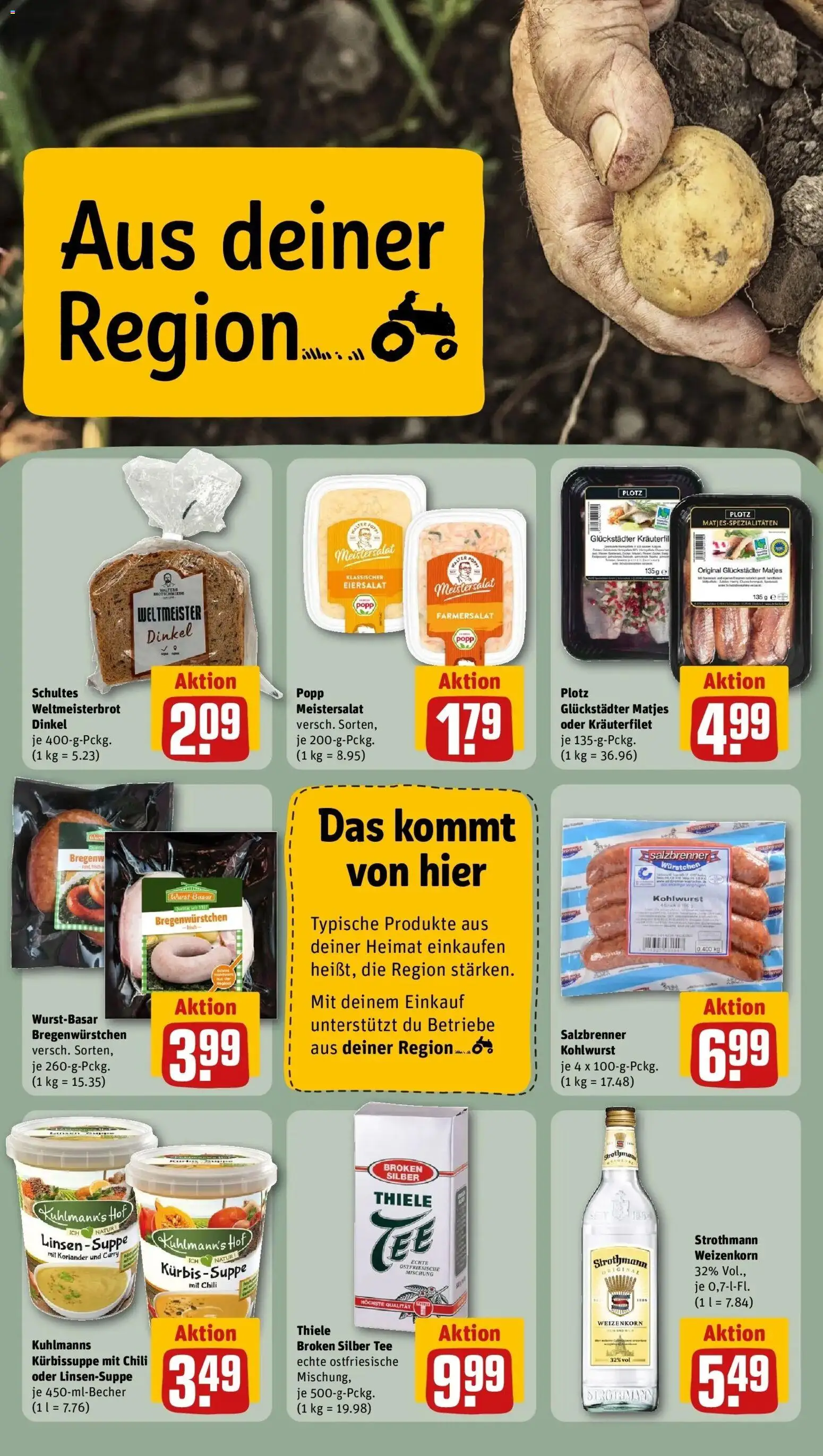 REWE Prospekt ab 28.09.2026 zum Blättern » Angebote | Seite: 28 | Produkte: Wurst, Chili, Kürbis, Tee