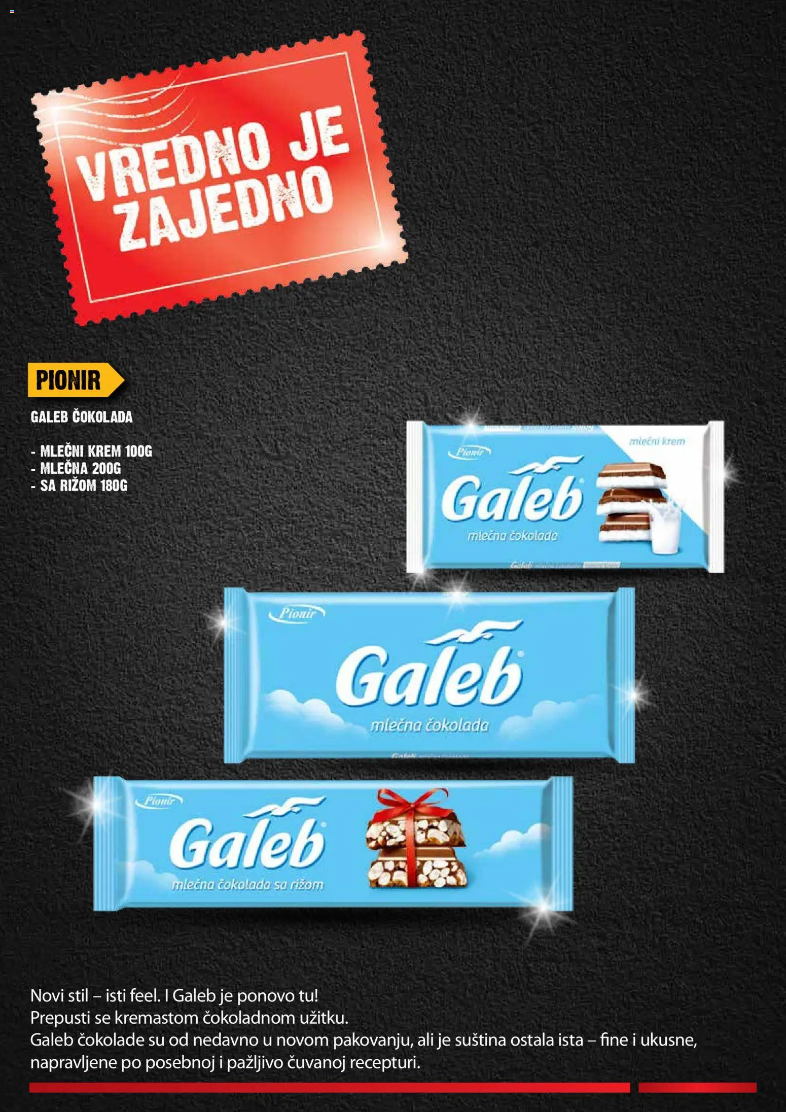 Mercator katalog - važi od 16.04.2026 | Strana: 13 | Proizvode: Čokolada, Mlečna čokolada