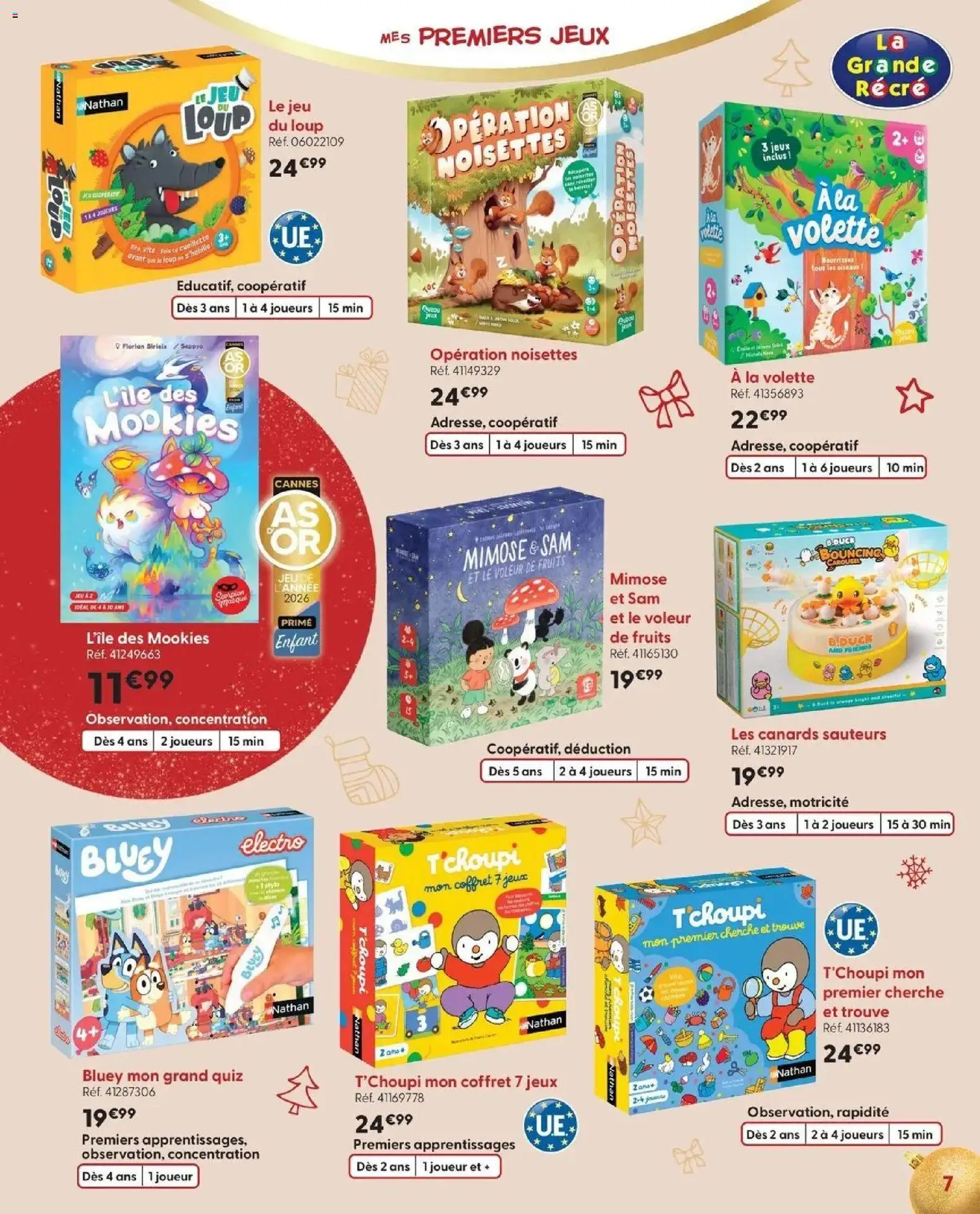 La Grande Récré - LE NOËL DE TOUTES LES PASSIONS à partir du 14/10/2026 - promo en ligne | Page: 7 | Produits: Joueur, Noisettes, Fruits, Jeux