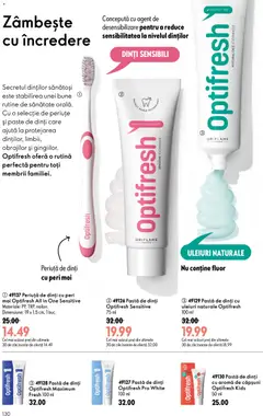 Ofertele Oriflame valabile de la 08.07.2026 | Pagină: 130 | Produse: Pastă de dinți, Periuță de dinți, Căpșuni, Paste