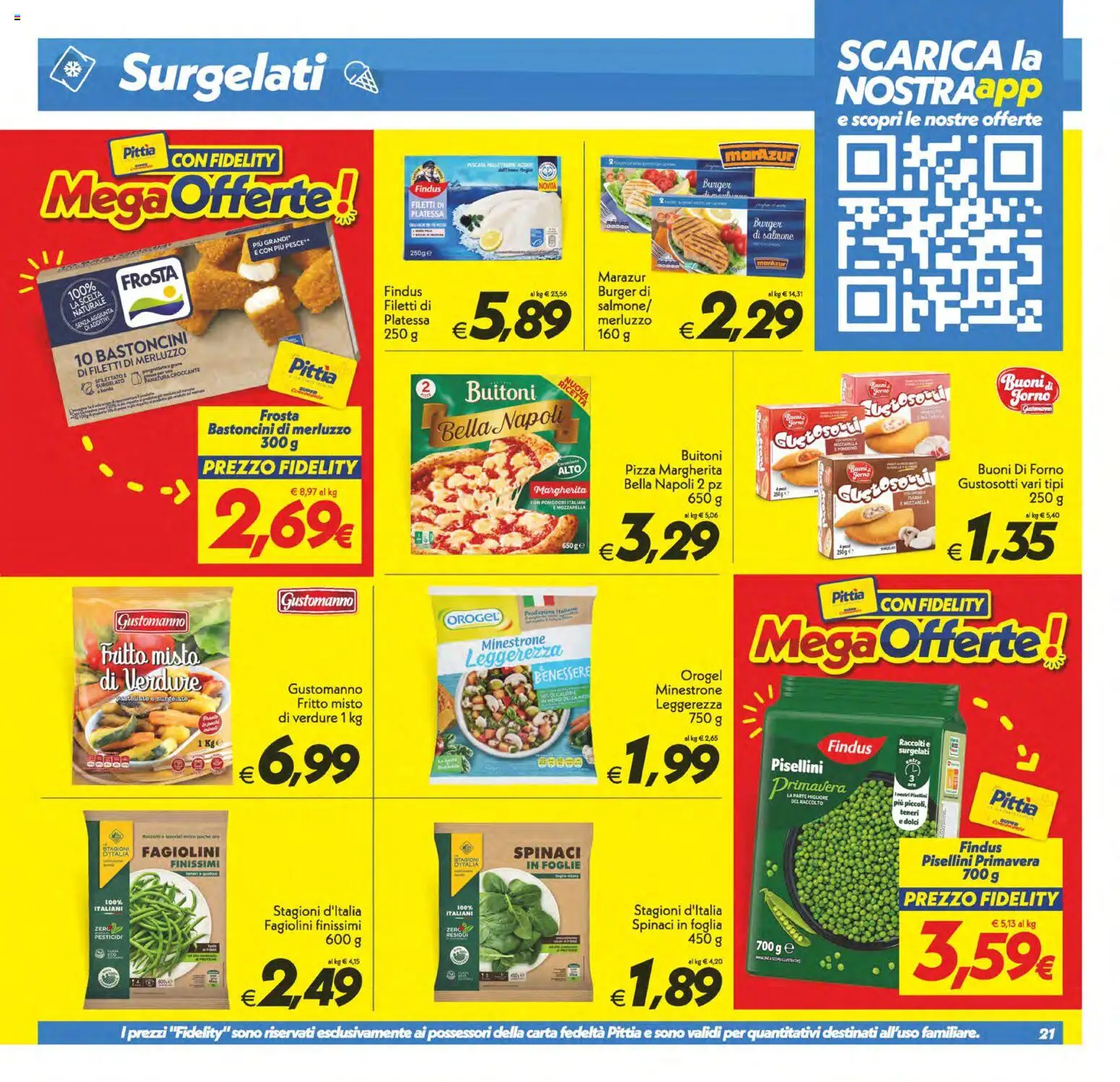 Volantino SuperConveniente del 01/09/2026 | Pagina: 21 | Prodotti: Pesce, Mozzarella, Spinaci, Dolci