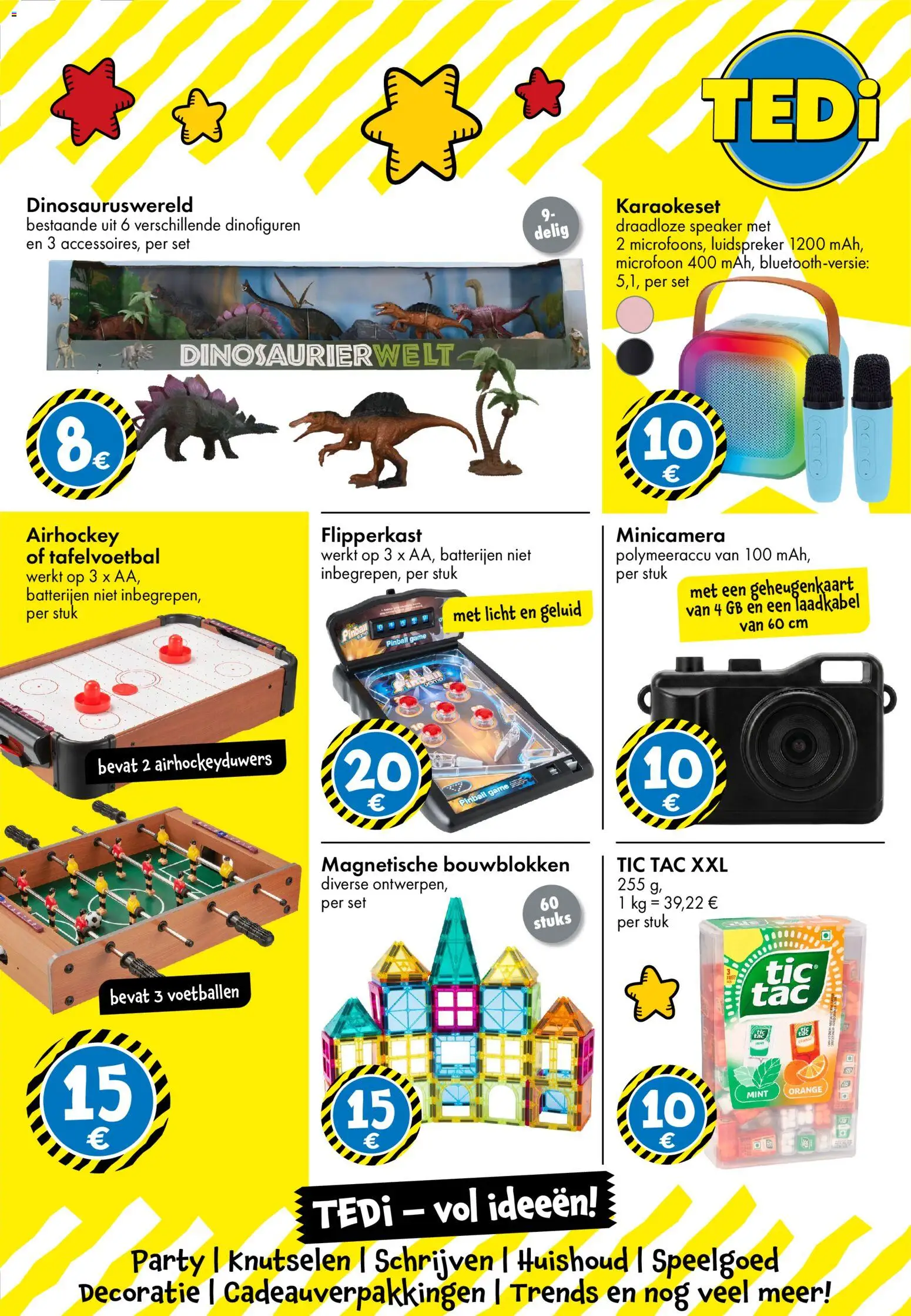 {H1} | Pagina: 9 | Producten: Geluid, Microfoon, Decoratie, Batterijen