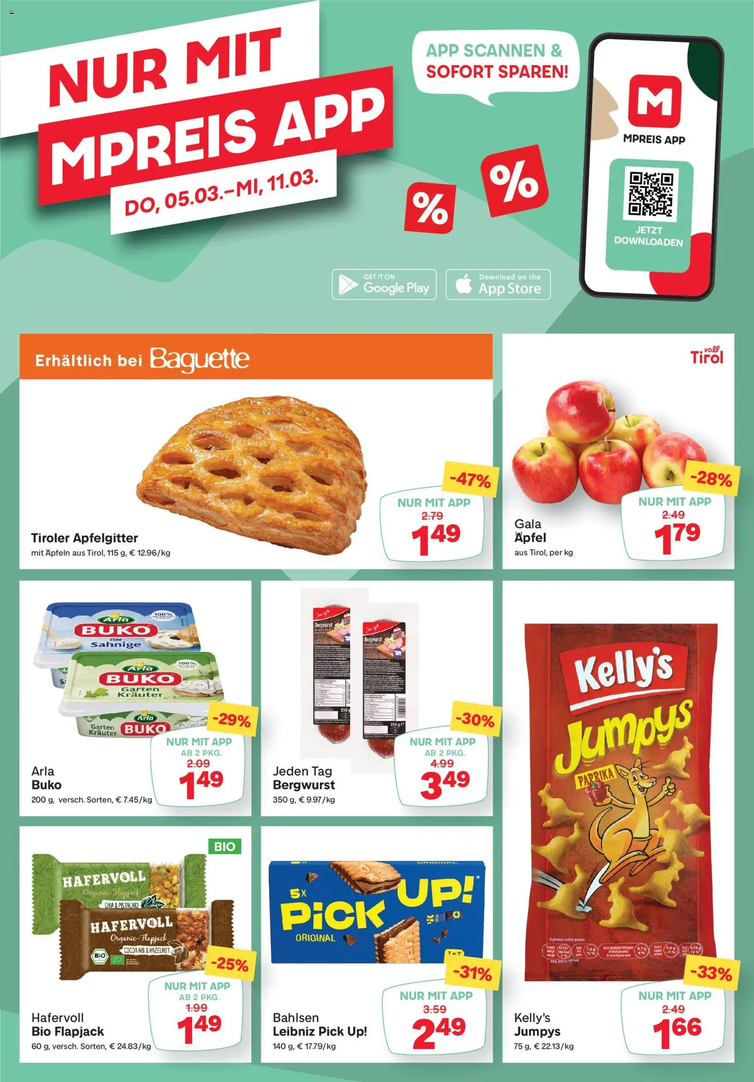 MPREIS Flugblatt gültig ab 05.03.2026 | Seite: 13 | Produkte: Jääkaappipakastin, Äpfel