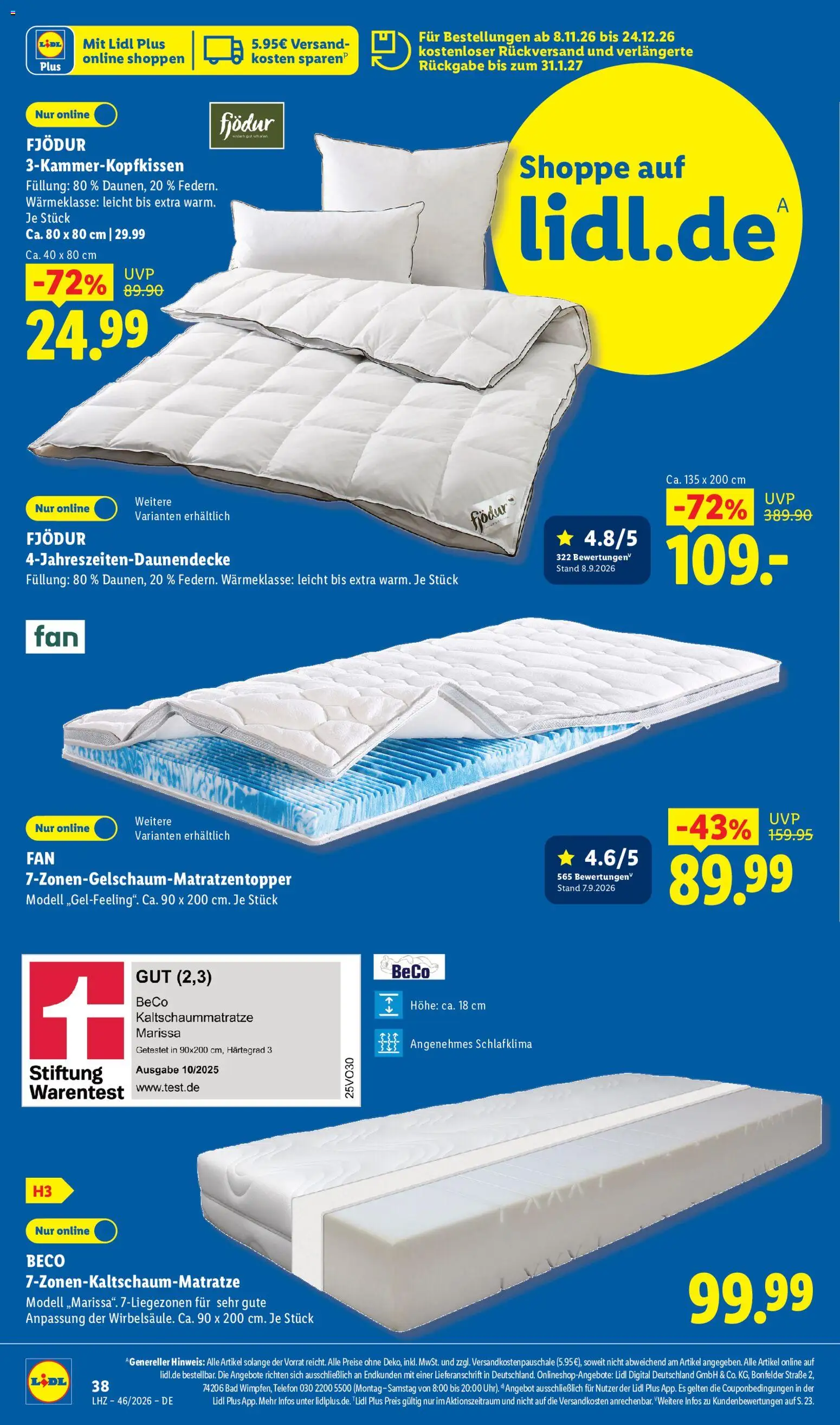 Lidl Německo leták od 09.11.2026 | Strana: 26 | Produkty: Telefon