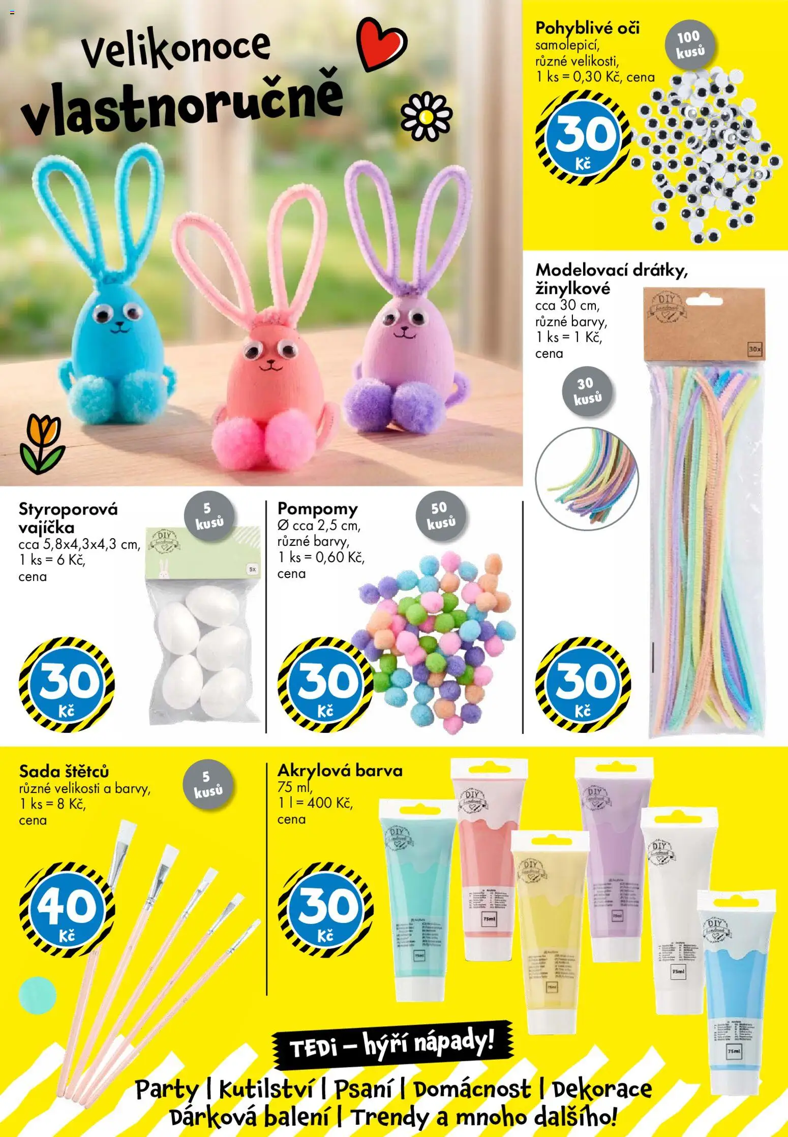 TEDi leták od 13.03.2026 | Strana: 4 | Produkty: Vajíčka, Dekorace