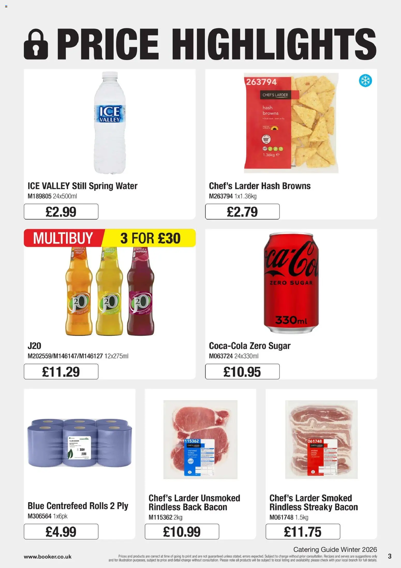 {H1} | Page: 3 | Products: Apple, Water, Bacon, Raspberry