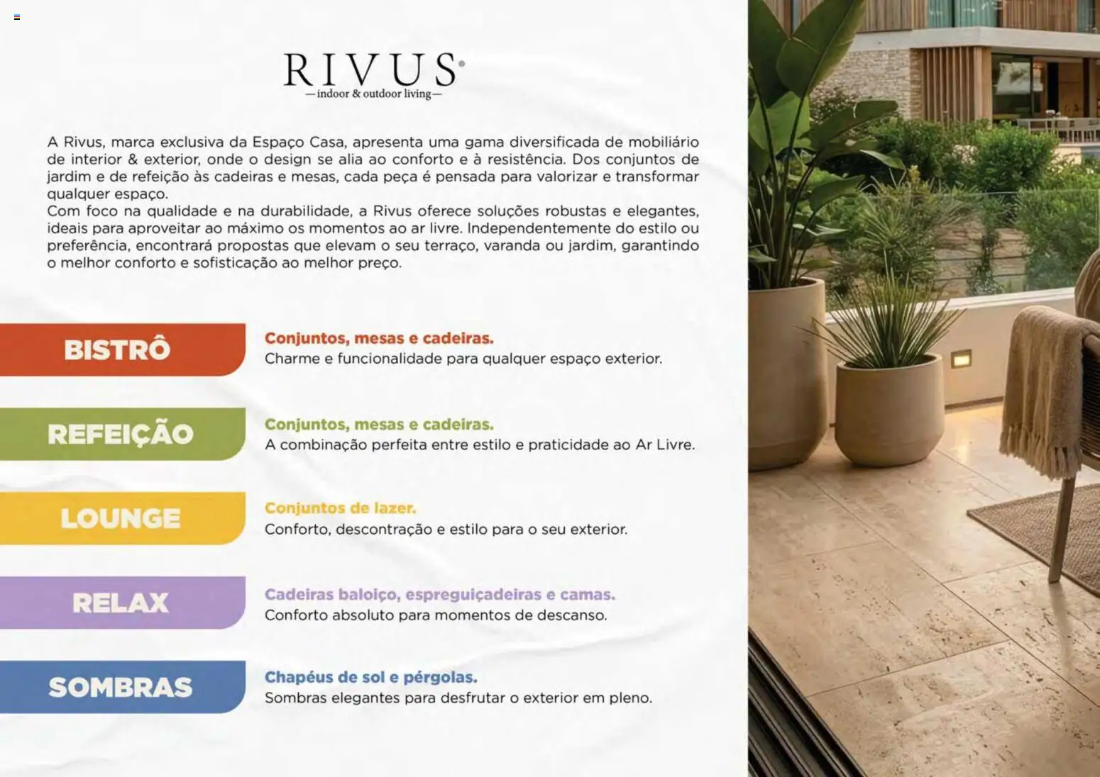 Espaço Casa folheto Ar Livre 2026 │ válido de 07.03.2026 | Página: 2 | Produtos: Cadeiras, Sombras
