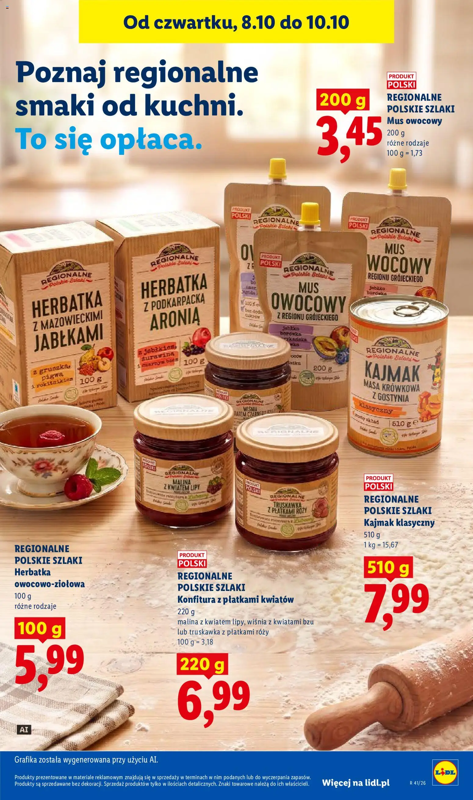 Lidl gazetka od 08.10.2026 | Strona: 81 | Produkty: Malina, Mus owocowy, Żurawina, Kajmak