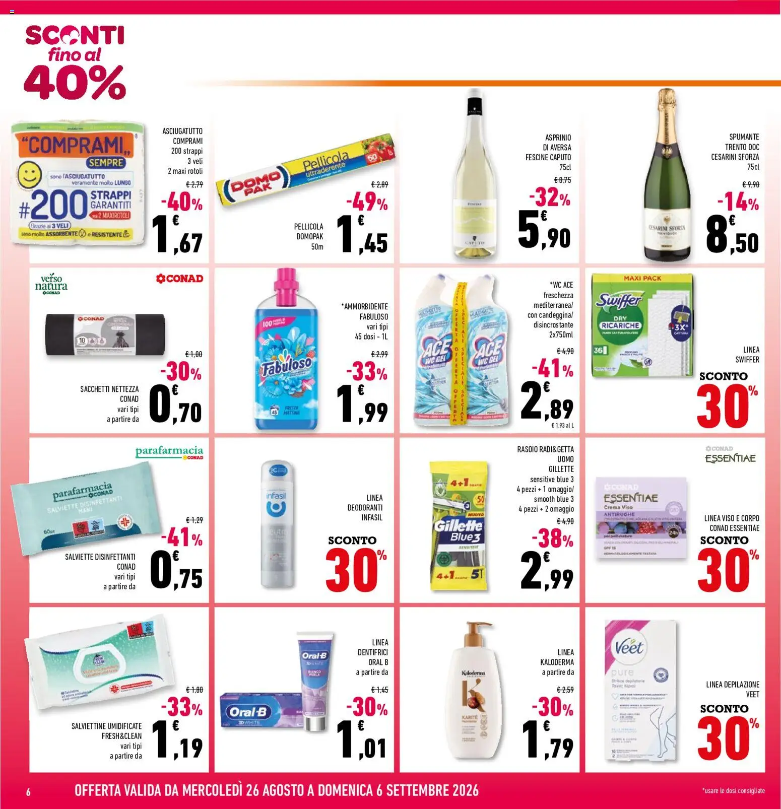 Volantino Conad del 26/08/2026 | Pagina: 6