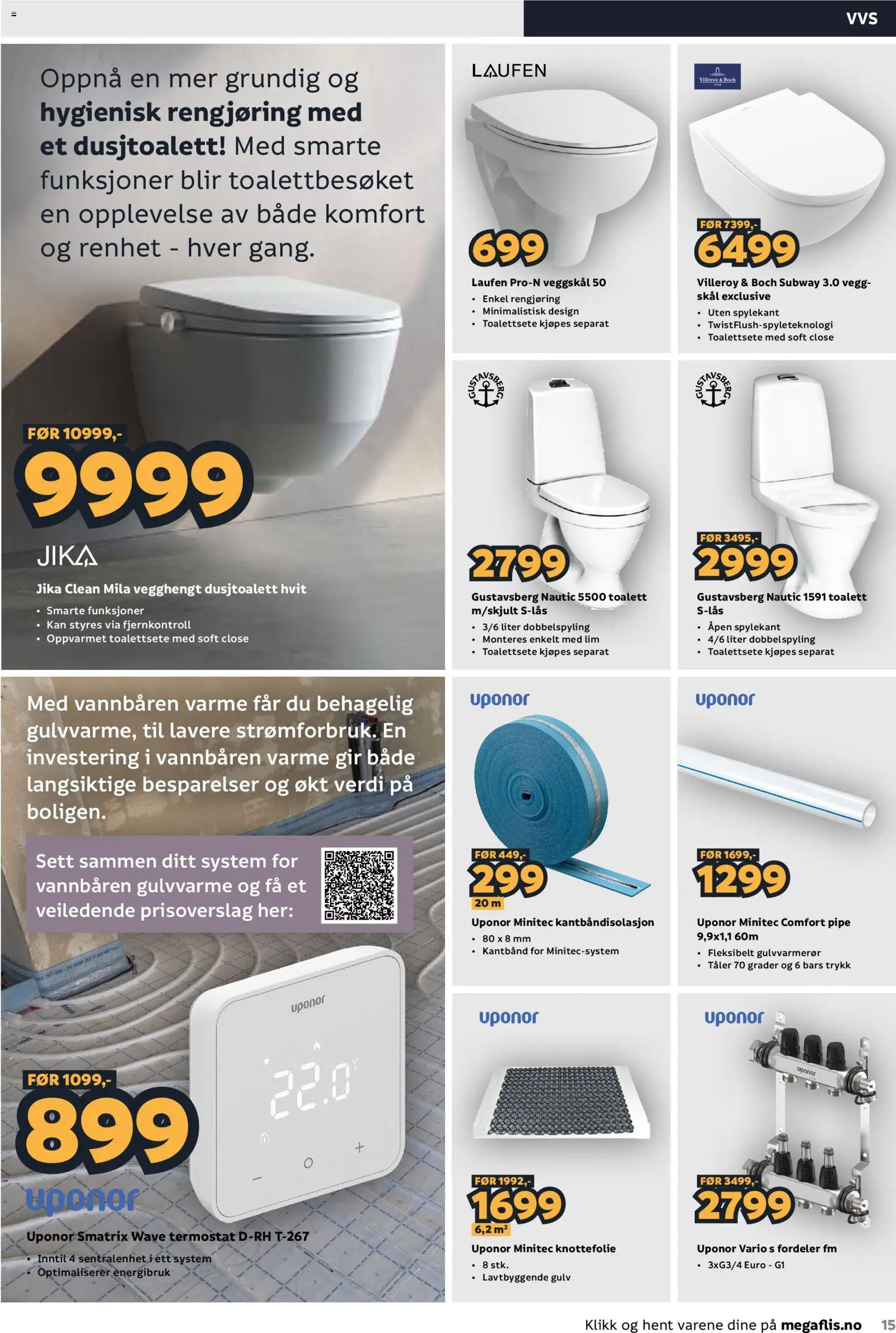 {H1} | Side: 15 | Produkter: Toalettsete, Fjernkontroll, Gulv, Toalett