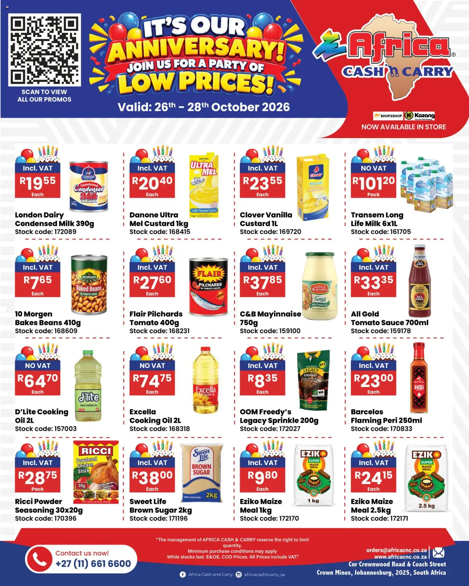 New Africa Cash & Carry catalogue – valid from 26/10/2026 | Page: 1