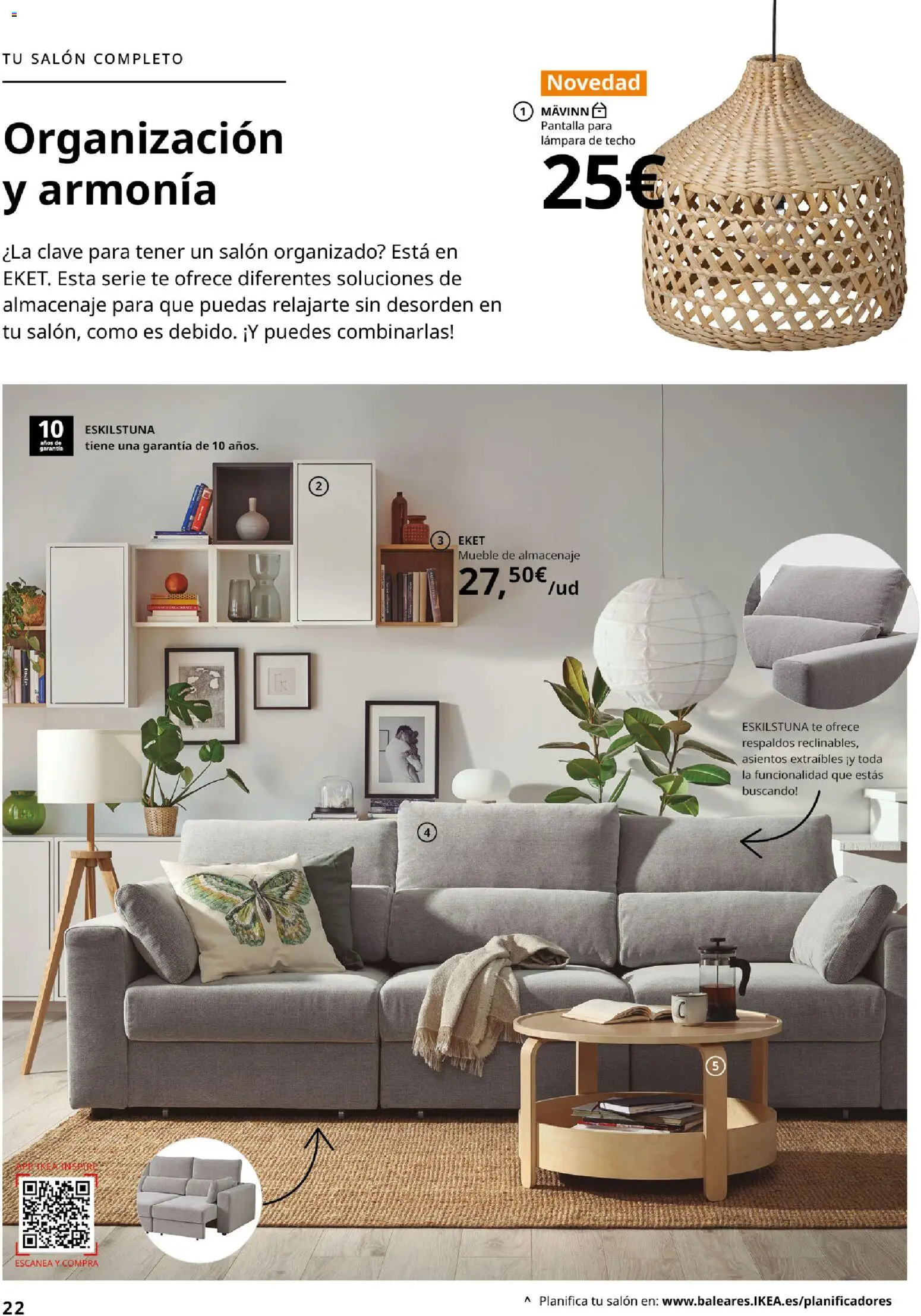 IKEA - Salones │ válido desde el 04/02/2026 | Página: 22 | Productos: Lámpara de techo, Salón, Té, Almacenaje