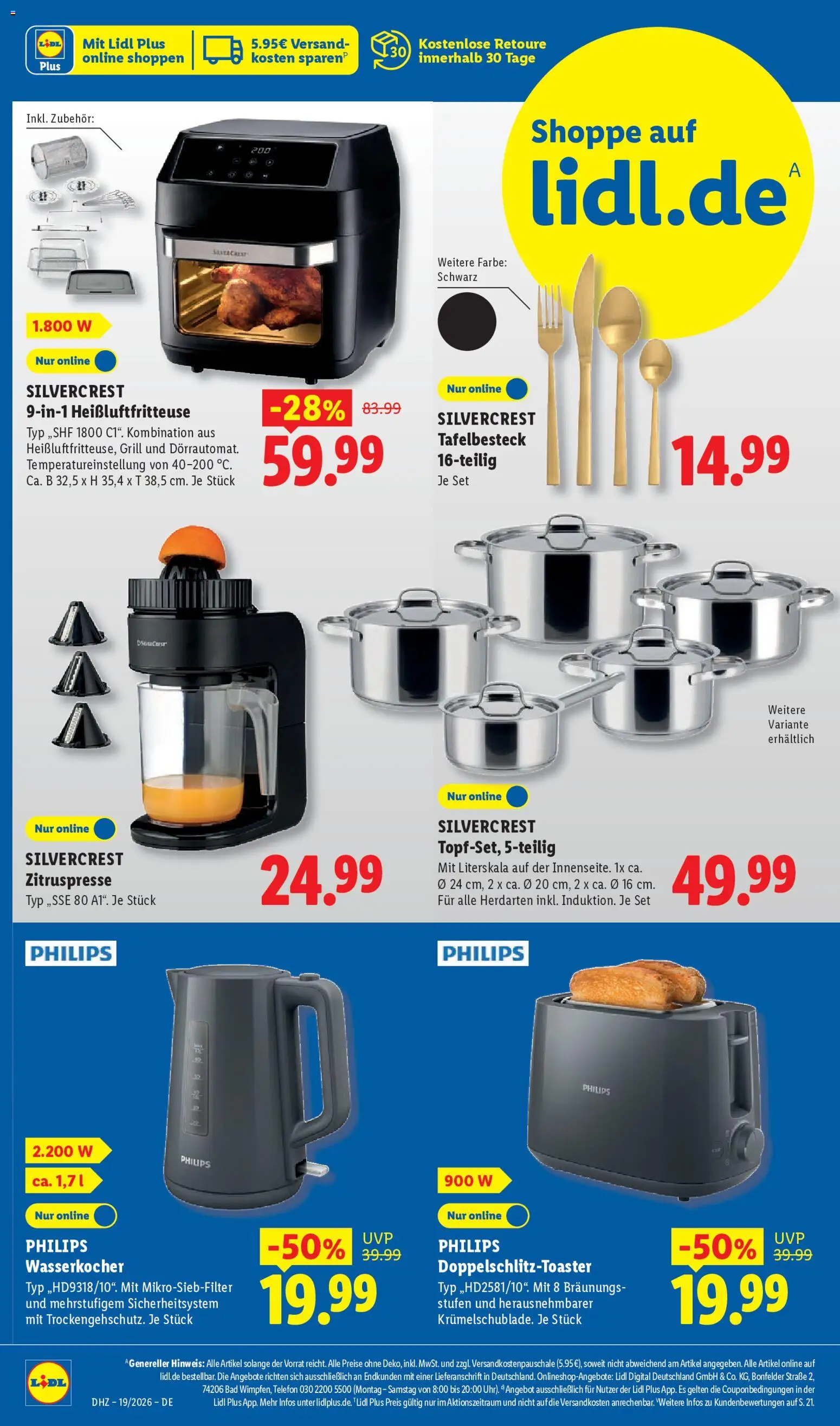 Lidl Prospekt – gültig ab 04.05.2026 | Seite: 52 | Produkte: Philips, Grill, Bad, Heißluftfritteuse