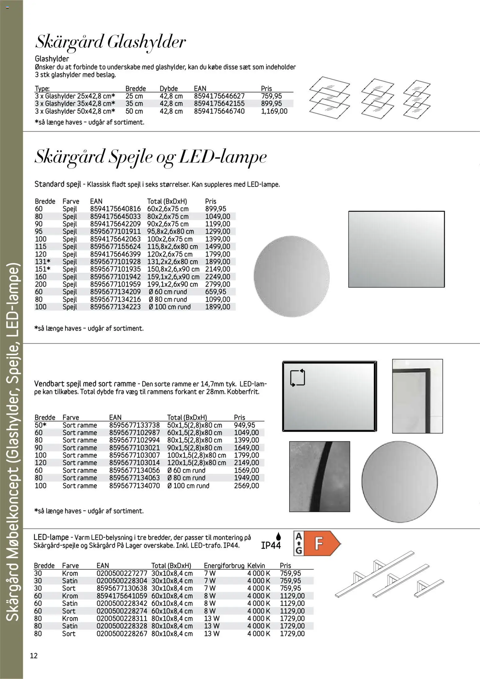Bauhaus tilbudsavis – gyldig fra 01.01.2026 | Side: 12 | Produkter: Spejl, Søm