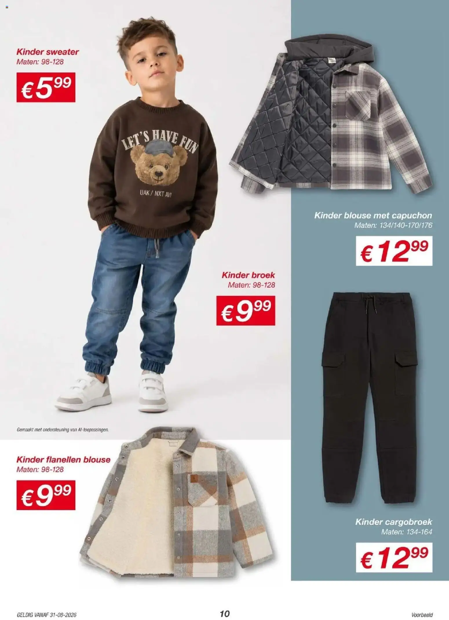 KiK folder vanaf 28-08-2026 || NIEUWE | Pagina: 10 | Producten: Blouse, Broek, Kinder, Sweater