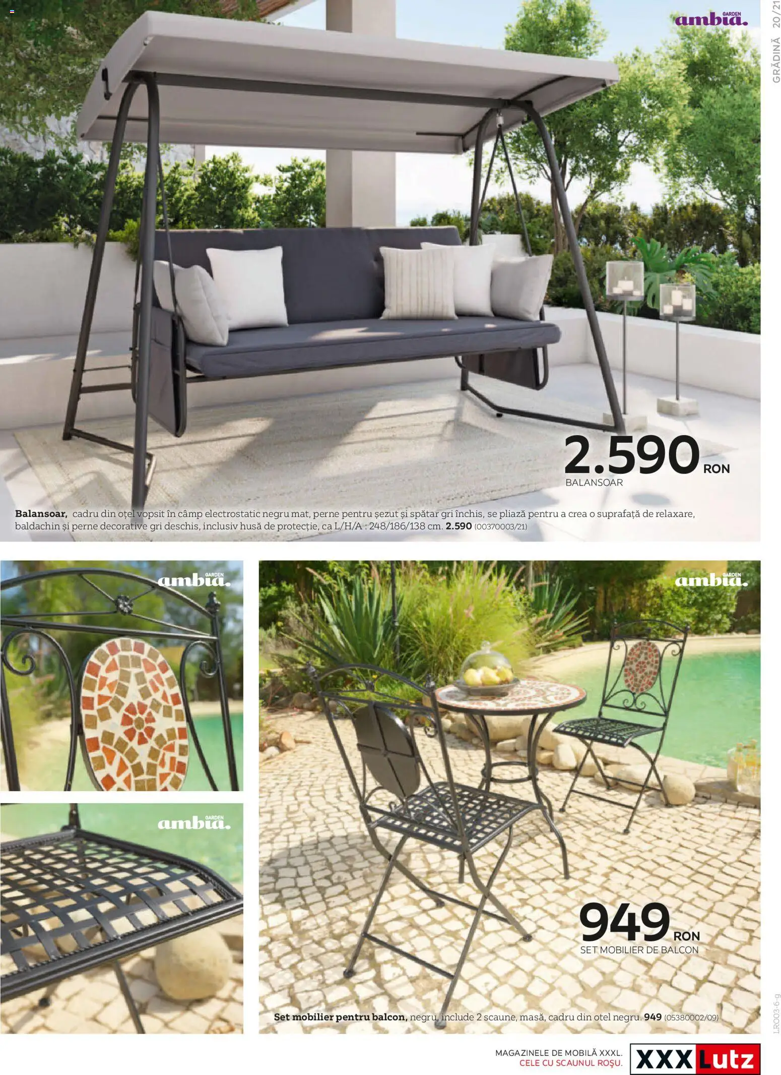 Noul catalog XXXLutz – valabil de la 09.03.2026 | Pagină: 21 | Produse: Balansoar