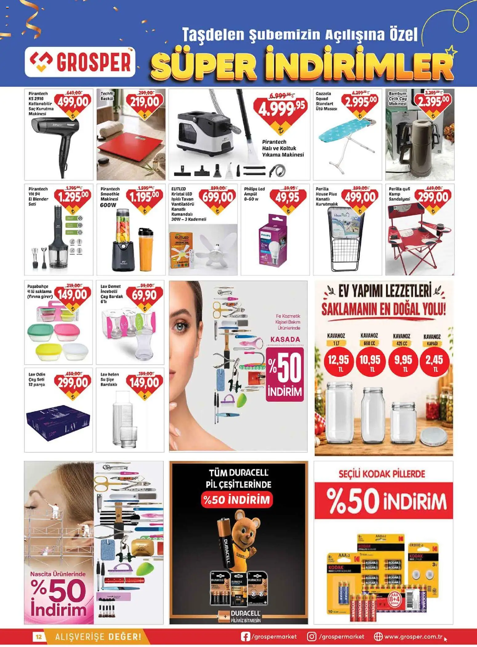 Grosper Katalog - 02 Eylül 2026 tarihinden itibaren geçerlidir | Sayfa: 12 | Ürünler: Ütü masası, Kurutmalık, Halı, Su