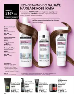 Reviving Bond Repair balzam za kosu, 250 ml conditioner for damaged hair, infused with Fiberfusion technology & Arginine. - pregled AVON kataloga - važi od 01.06.2026 | Strana: 144