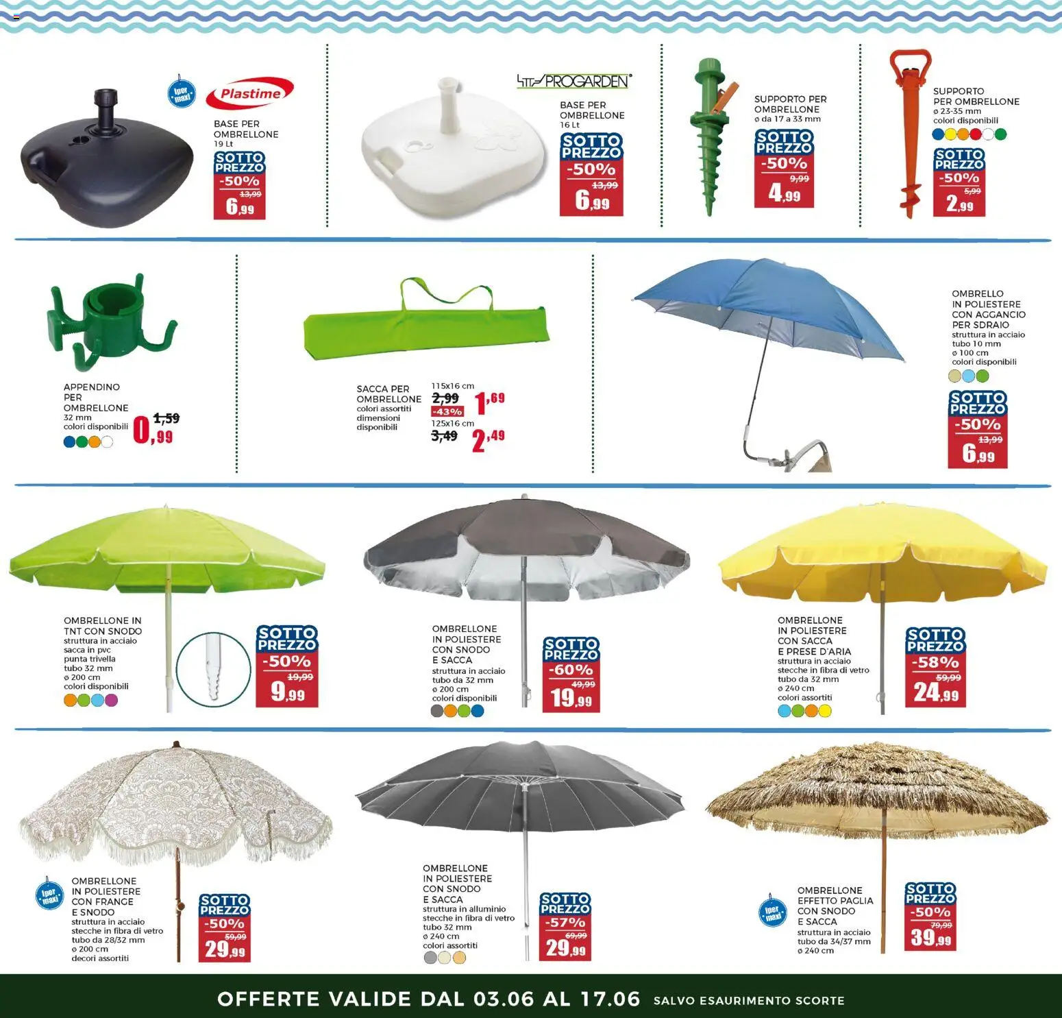 Volantino Happy Casa del 03.06.2026 | Pagina: 20 | Prodotti: Sdraio, Tubo, Alluminio, Appendino