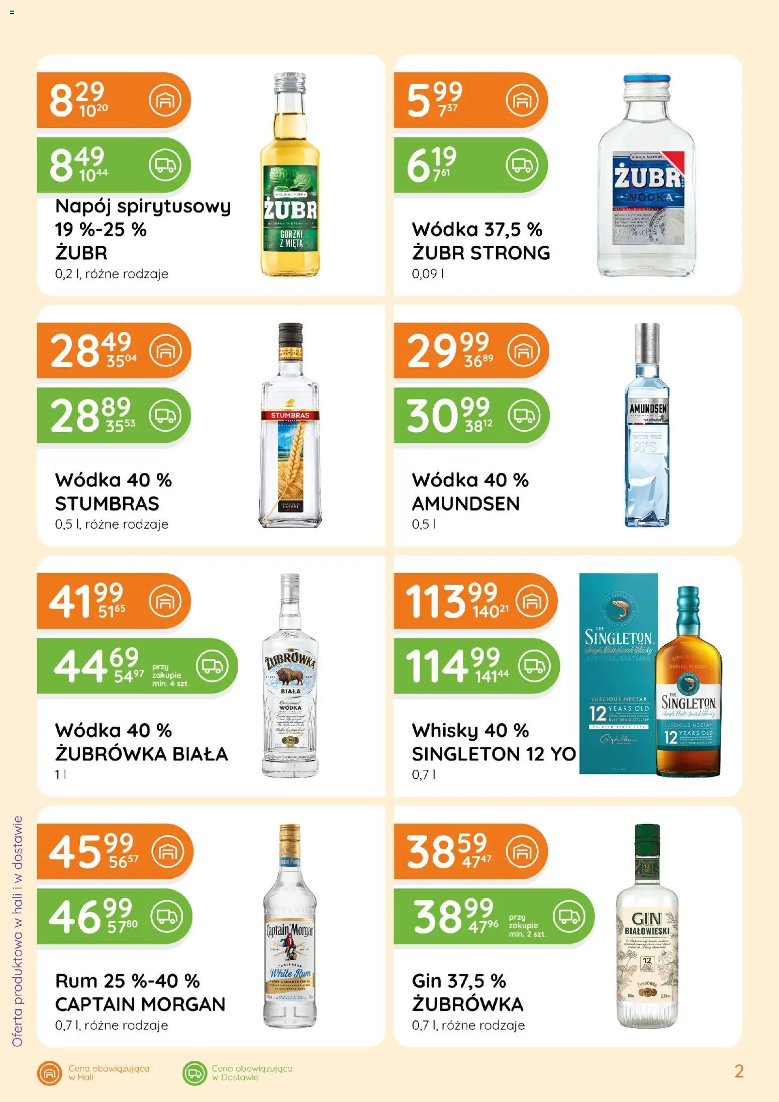 Eurocash gazetka - Ofensywa Alkoholowa od 16.08.2026 | Strona: 2 | Produkty: Mięta, Captain Morgan, Wódka, Whisky