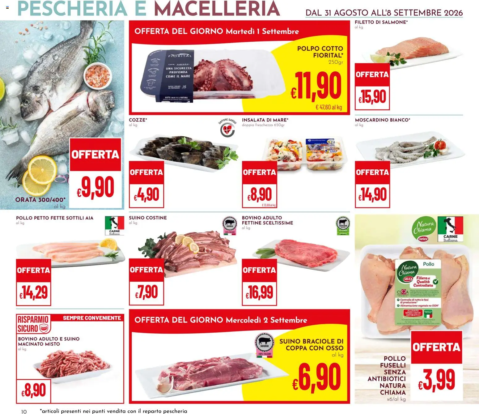 Volantino Pan del 31/08/2026 | Pagina: 10 | Prodotti: Bovino, Pollo, Suino, Macinato